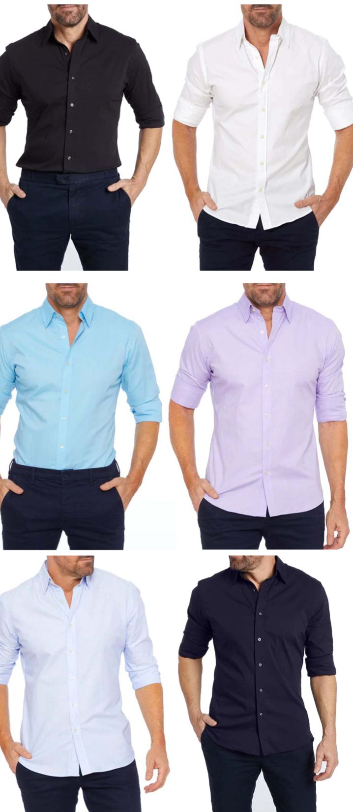 フェイクボタンダウンシャツ