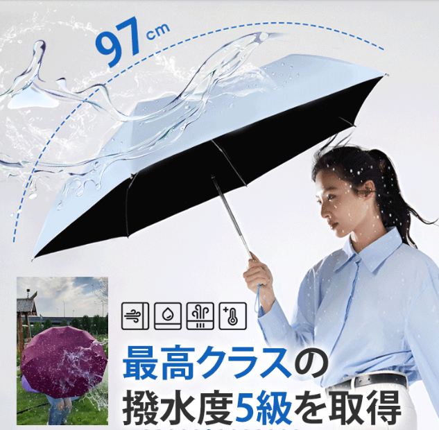 傘をさす
