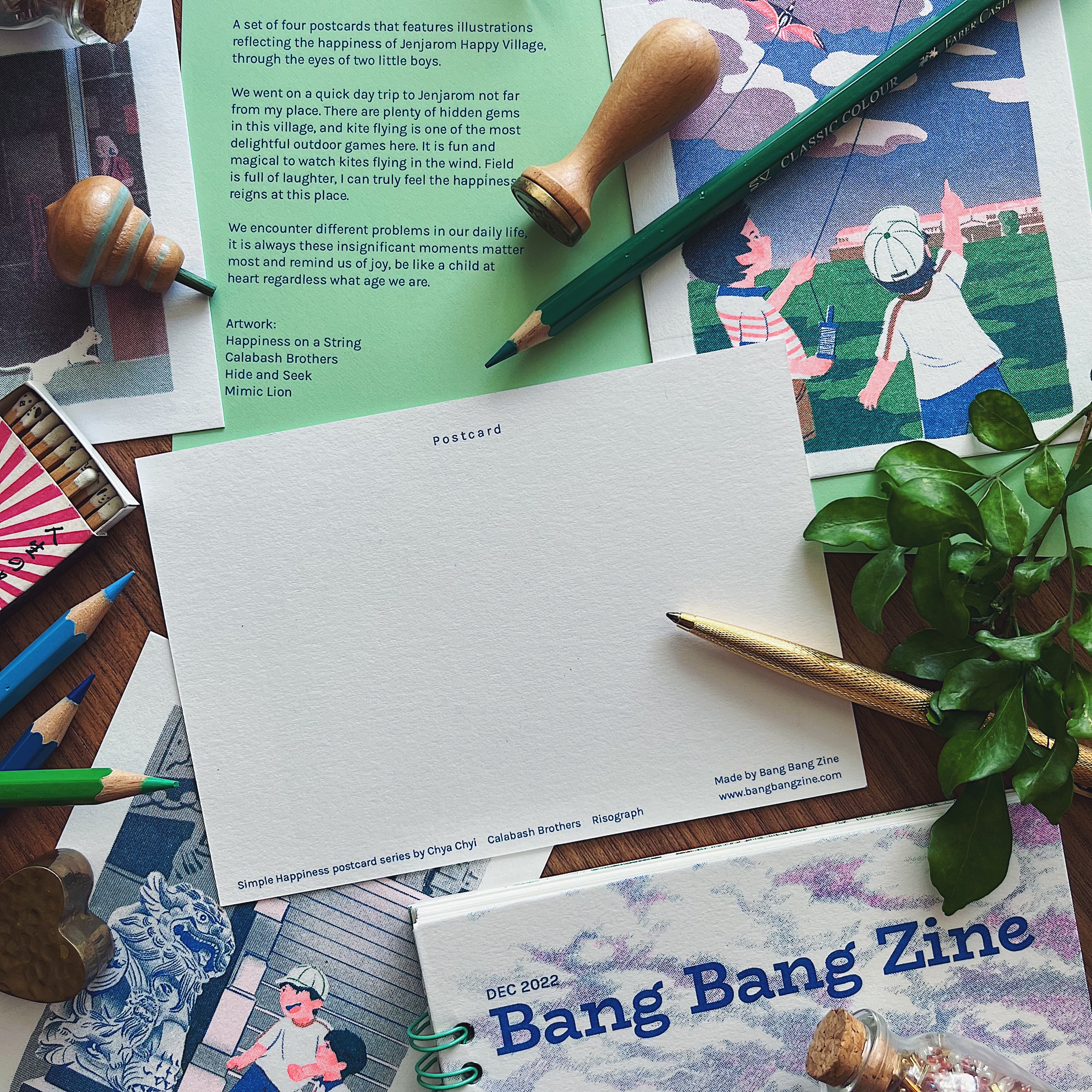 Bang Bang Zine : Simple Happiness Postcard Set