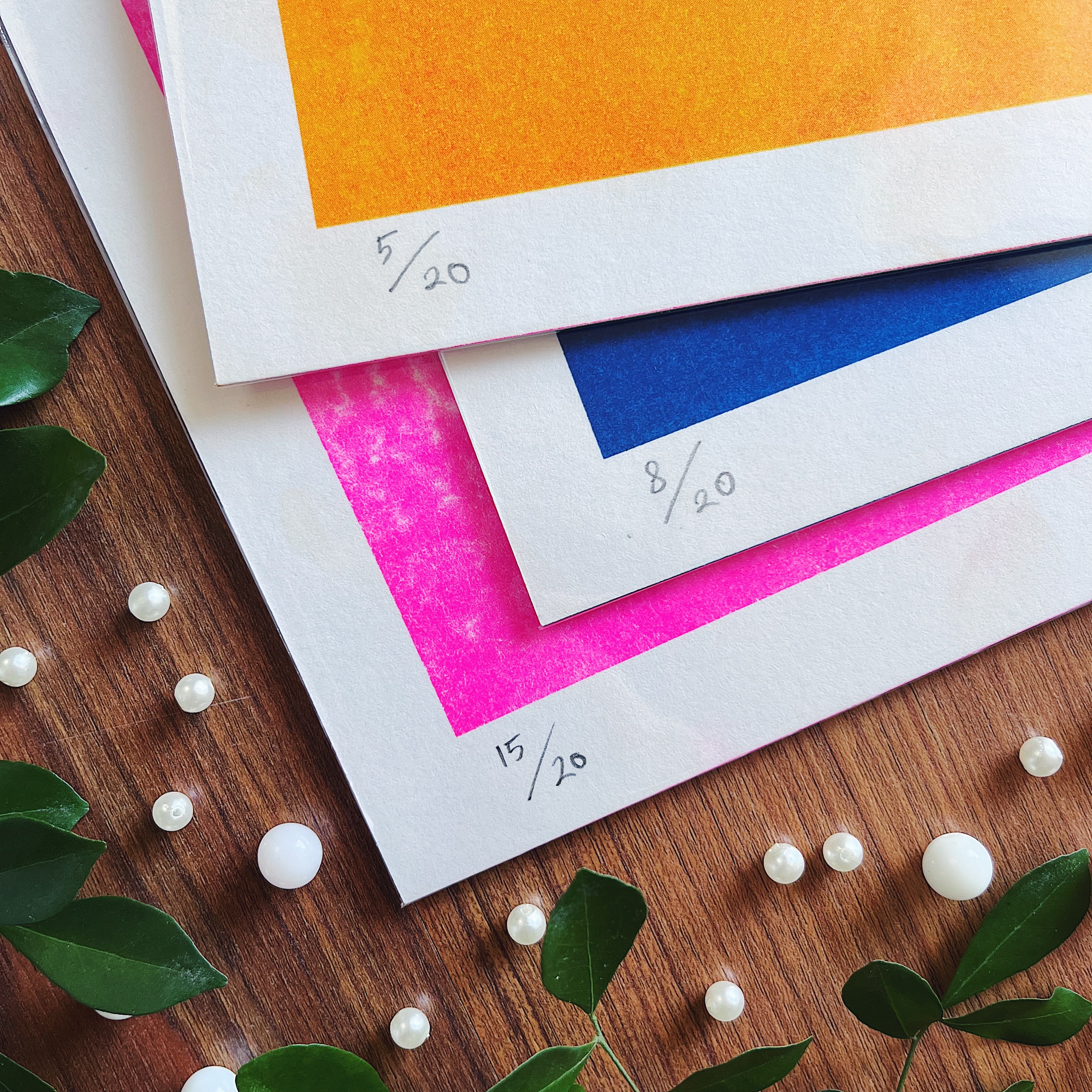 Abjad prints by Sherwan Rozan 