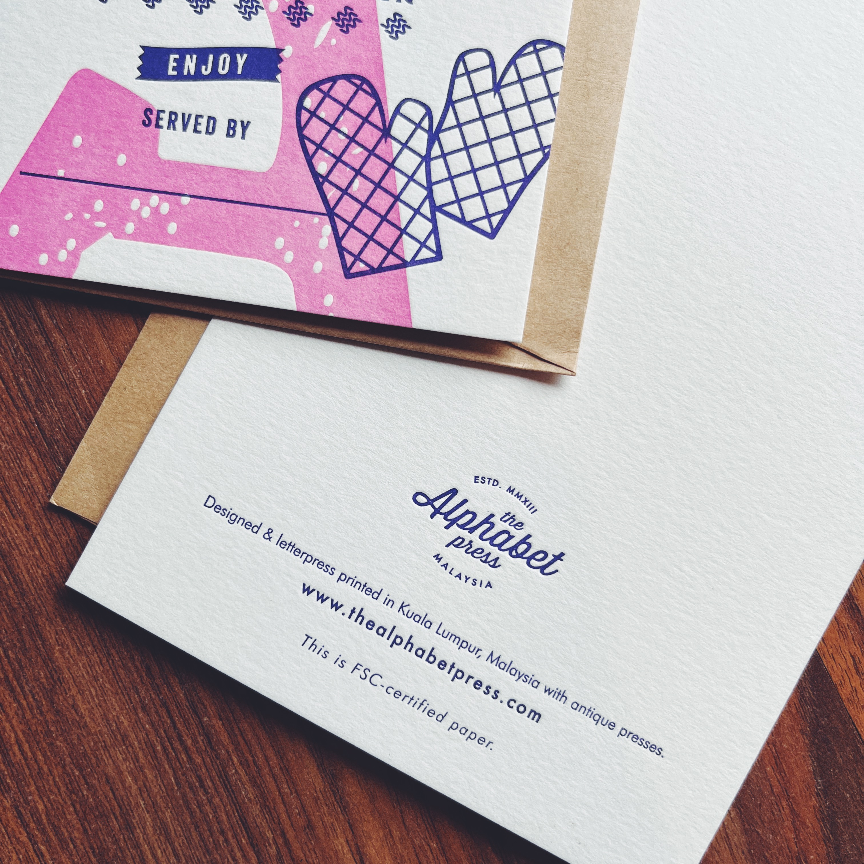 Hari Raya Letterpress Greeting Card & Postcard