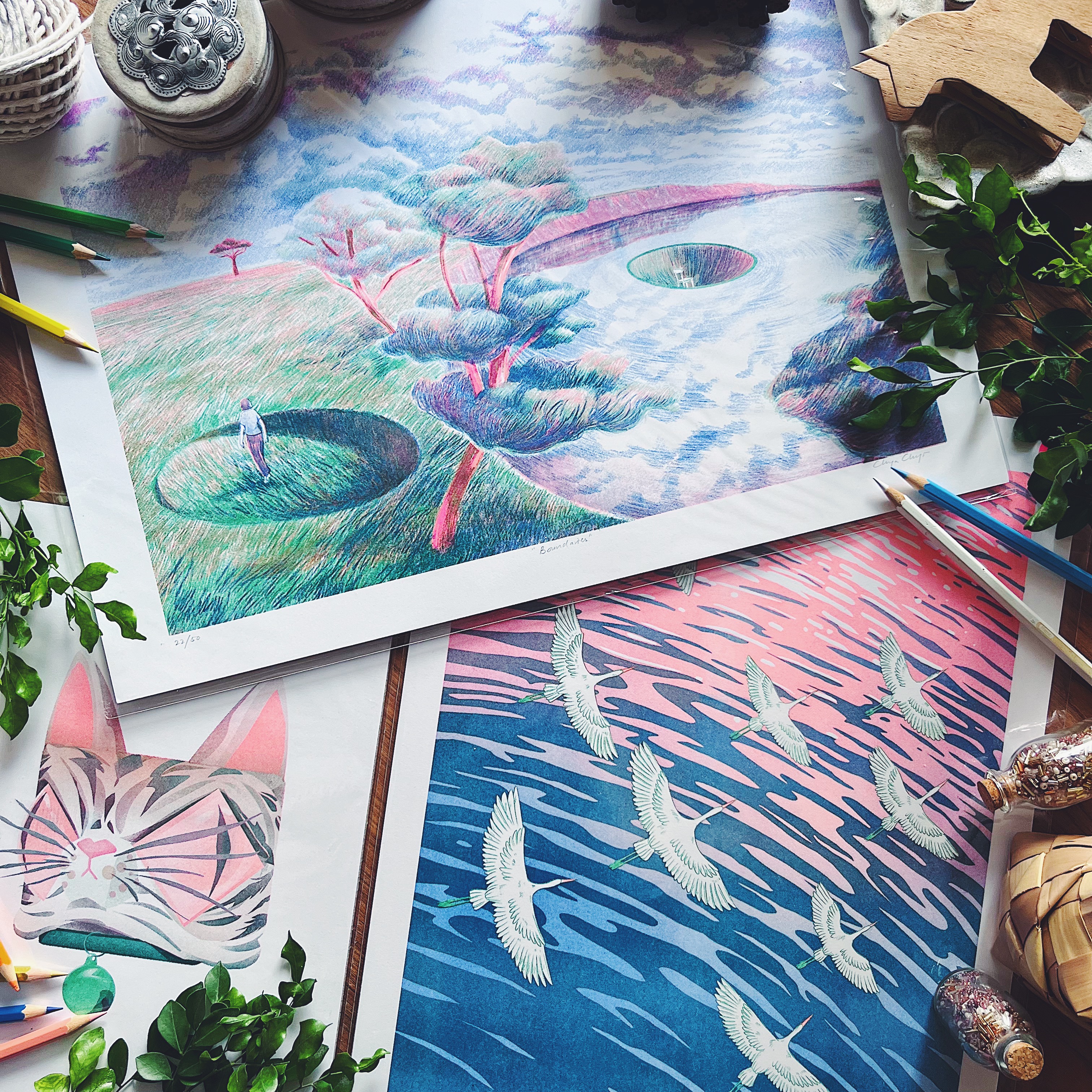 Boundaries A3 Risograph Print (Limited Edition)