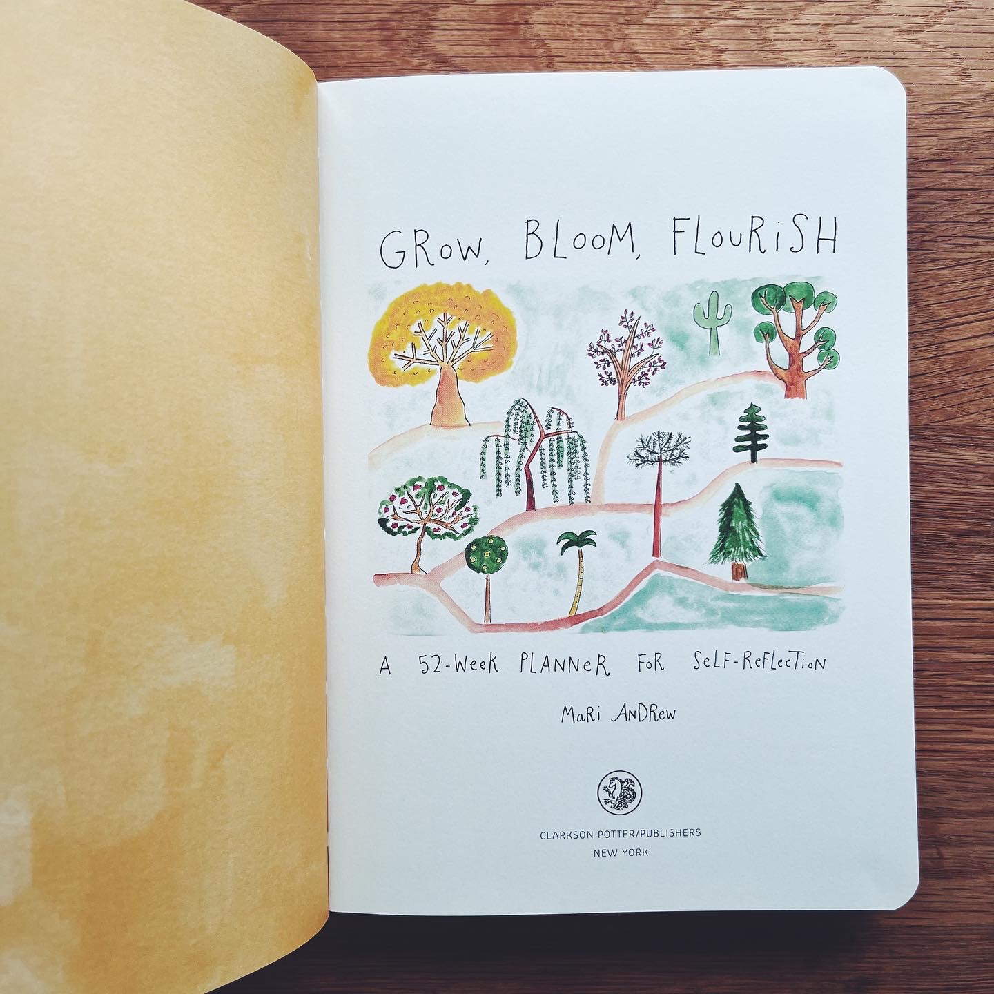 Grow, Bloom, Flourish (A 52-Week Planner for Self-Reflection)