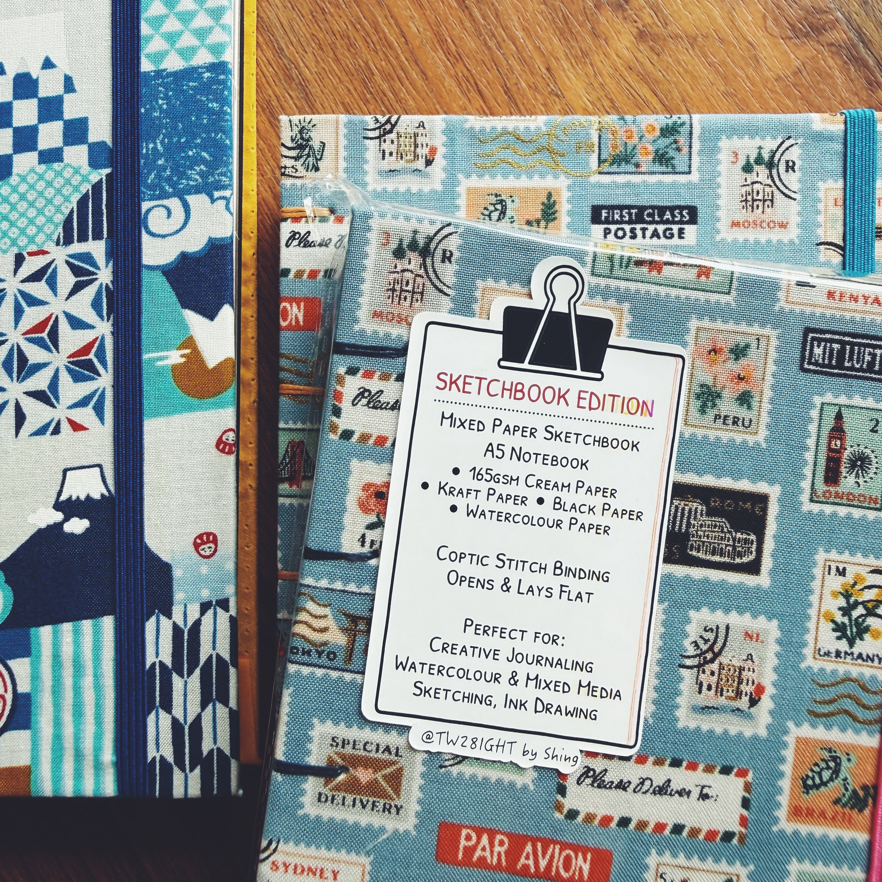 Hand-Stitched Sketchbook & Journal