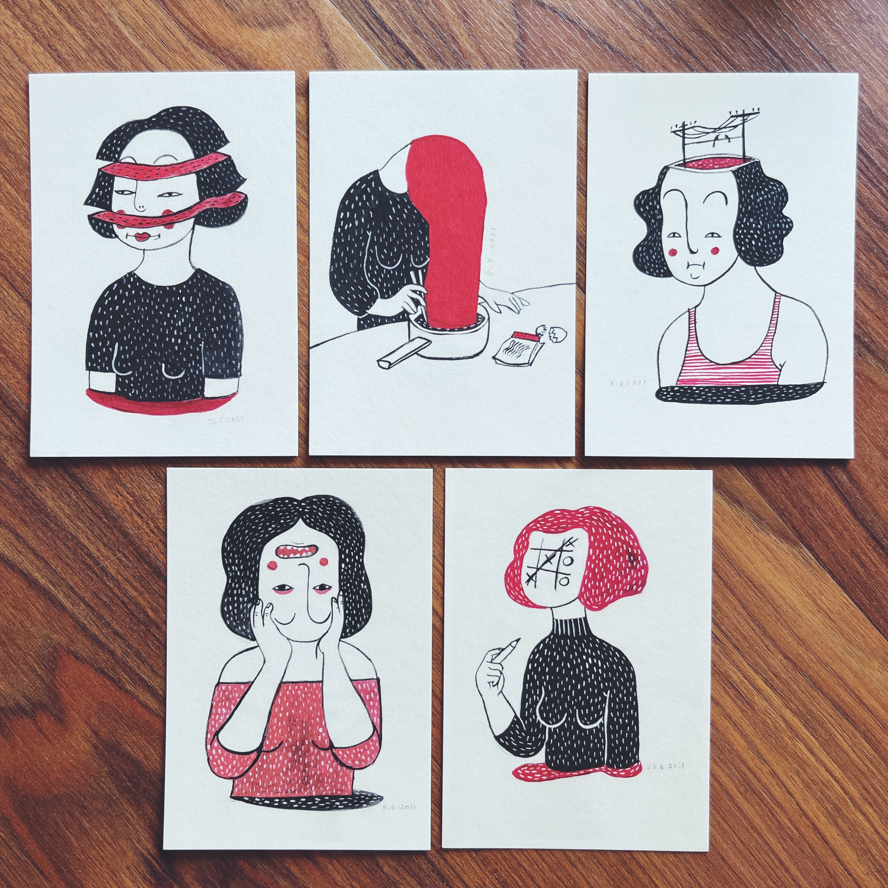 Alexdrina Postcard Set