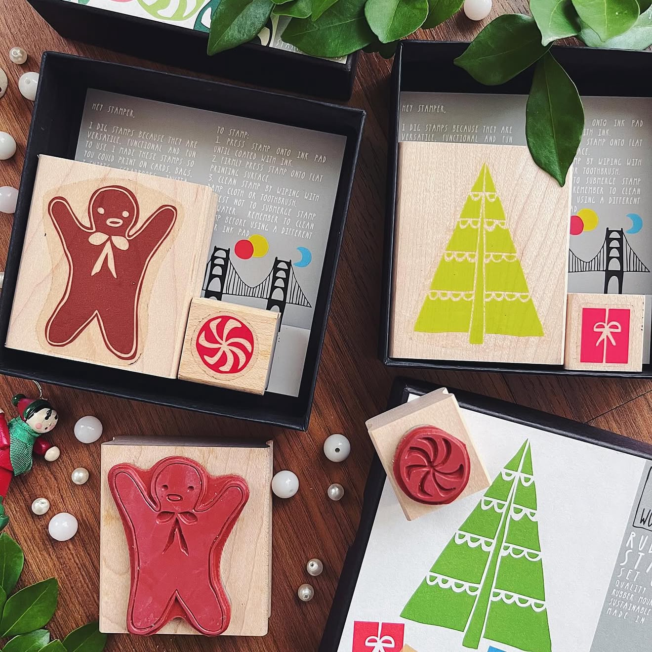 YOW Christmas Pattern Stamp (Set of 2)