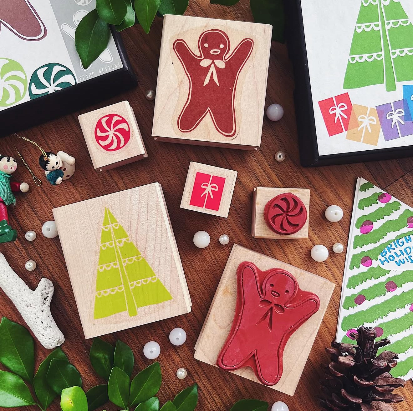 YOW Christmas Pattern Stamp (Set of 2)