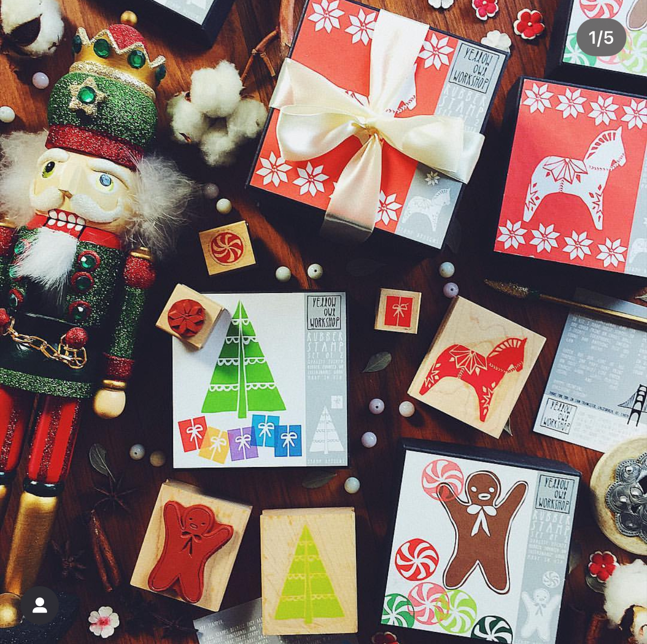 YOW Christmas Pattern Stamp (Set of 2)