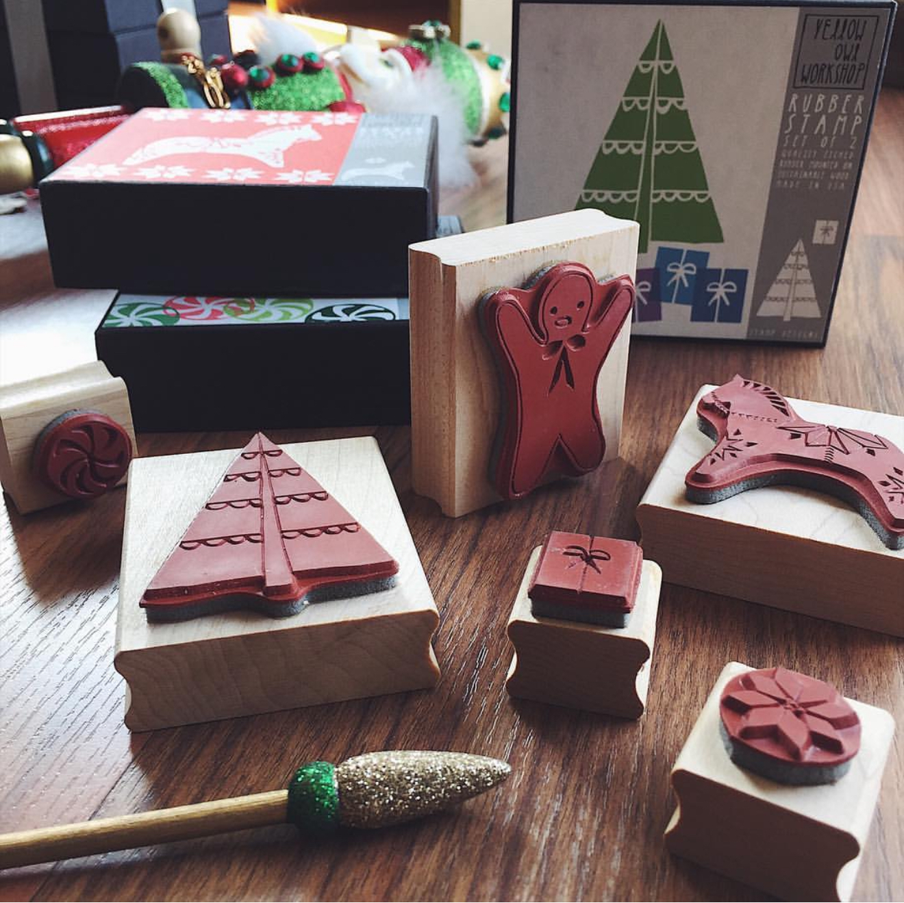 YOW Christmas Pattern Stamp (Set of 2)