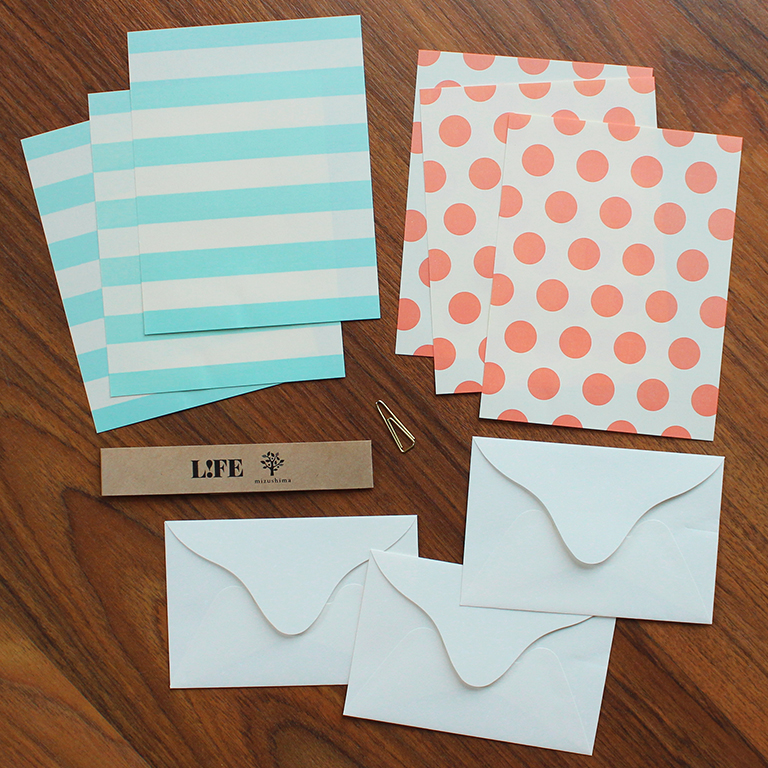 LIFE x Mizushima - Mini Letter Writing Set 