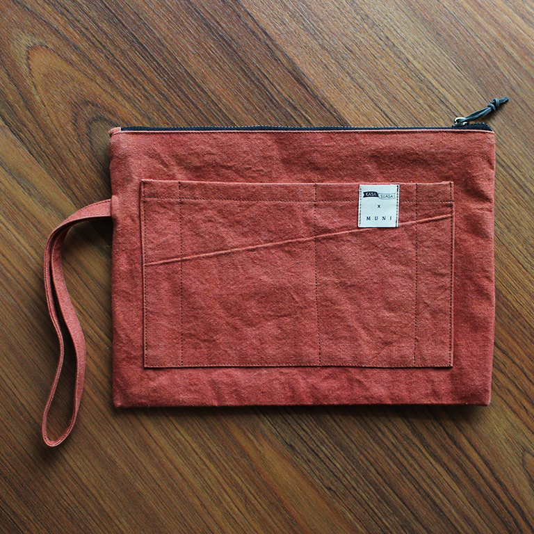 Kasa Suasa x Muni - Medium Zippered Pouch