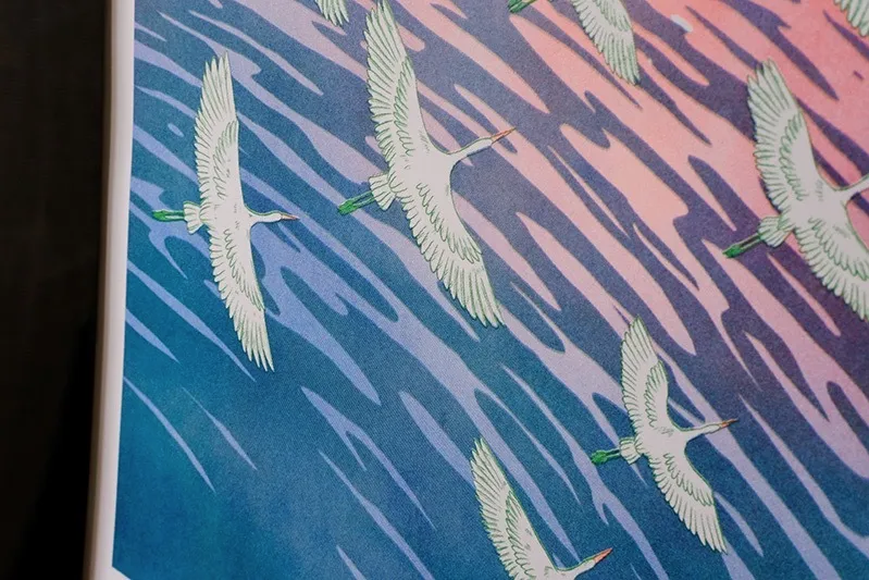 Bang Bang Zine : Long Journey - Sunset A3 Risograph Print (Limited Edition)