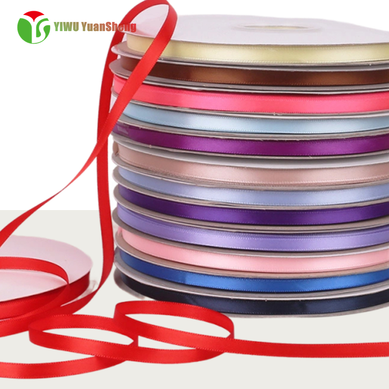 polyester solid color support satin (6mm)