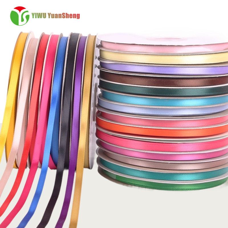 polyester solid color support satin (6mm)