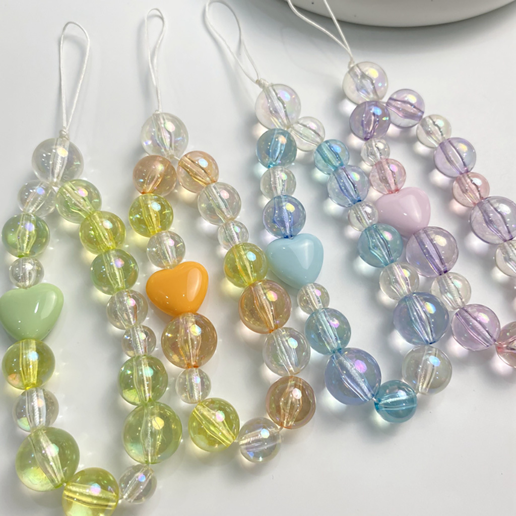 Best wholesale 6mm 8mm 10mm Transparent bead colorful Color plating material for Bag