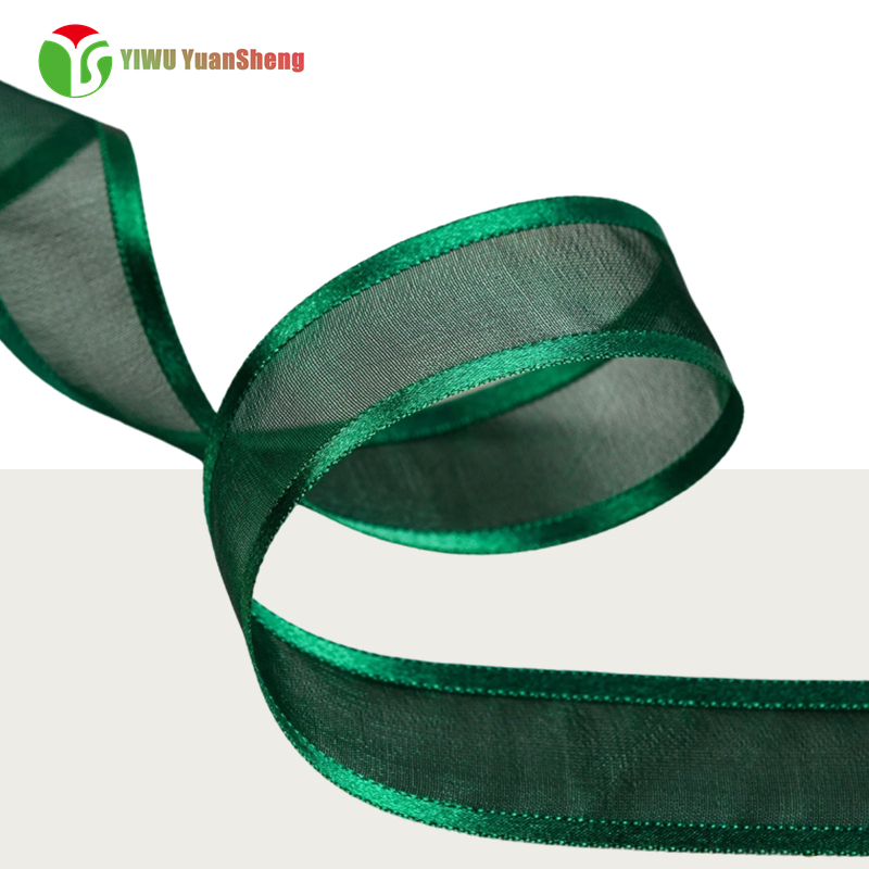 Wide edge snow yarn ribbon 1inch  (25MM)