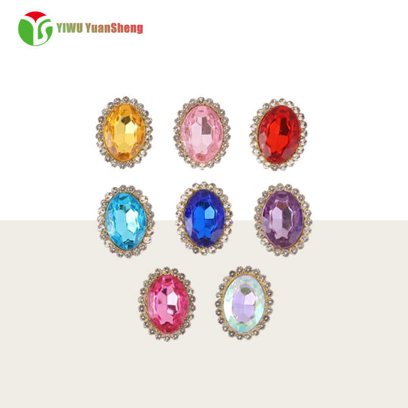 Glass Rhinestone  oval