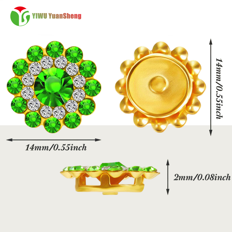 Glass Rhinestone Double layer sun diamond