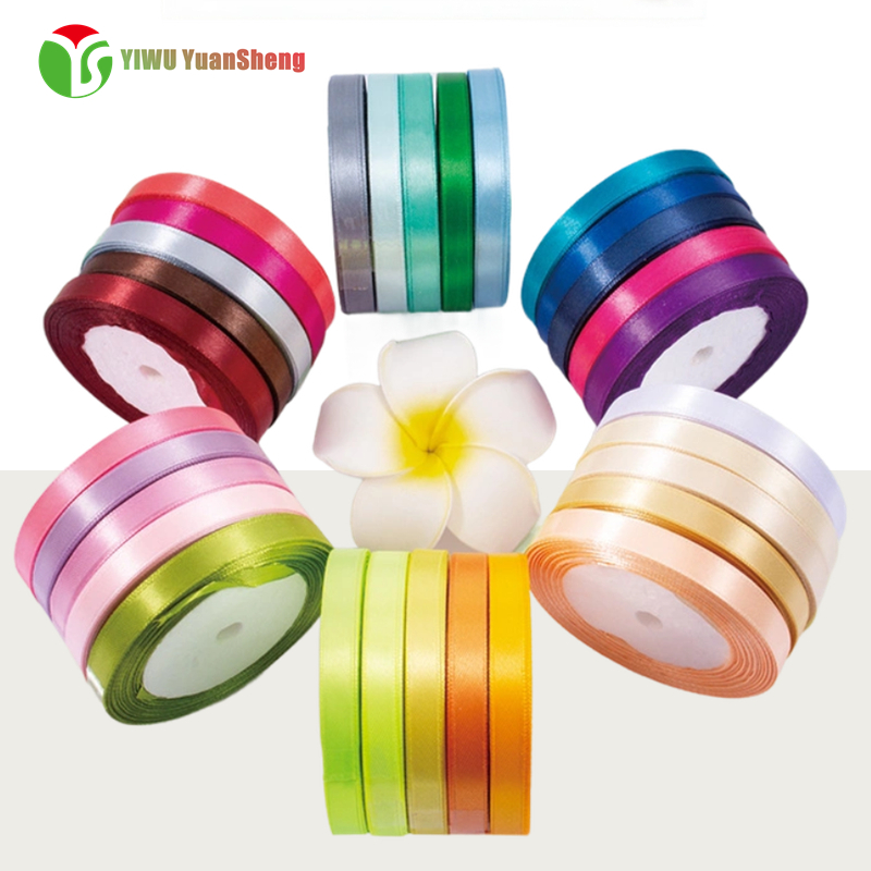 polyester solid color support satin 0.39 inch(10mm)