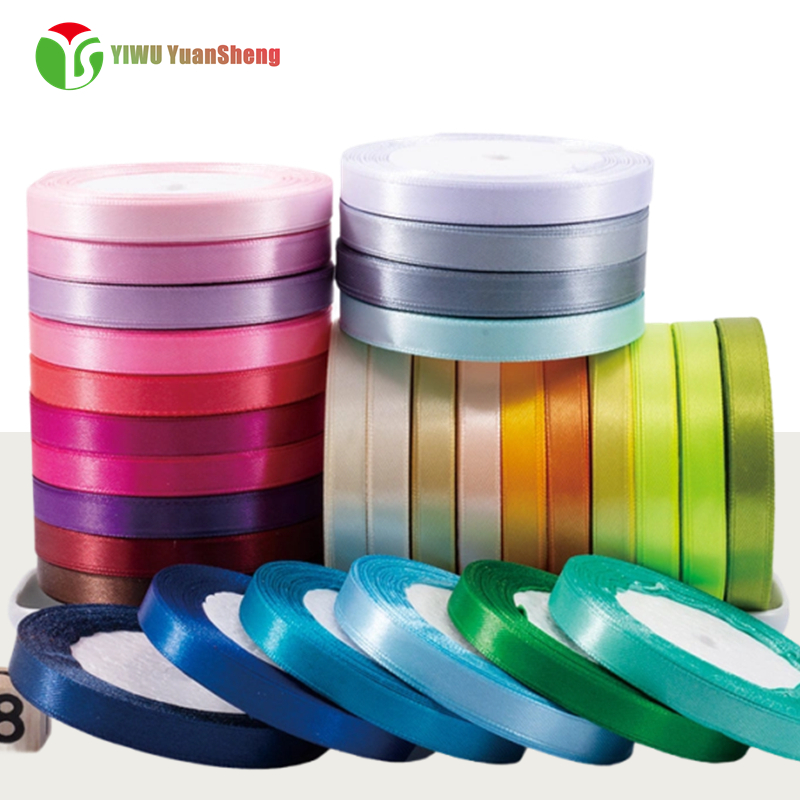 polyester solid color support satin 0.39 inch(10mm)