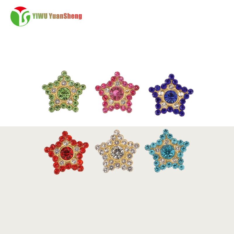 Glass Rhinestone  five-pointed star