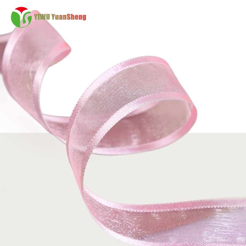 Wide edge snow yarn ribbon 1inch  (25MM)