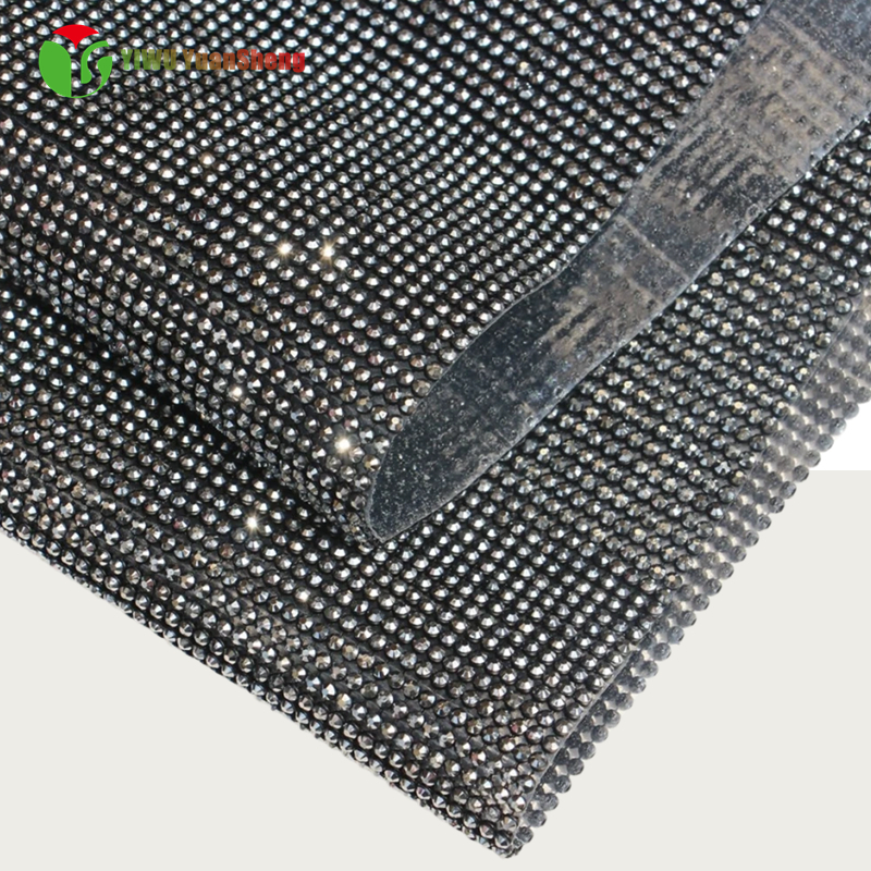 Hot Melt Glue Aluminum Mesh Rhinestone 120CM*45CM