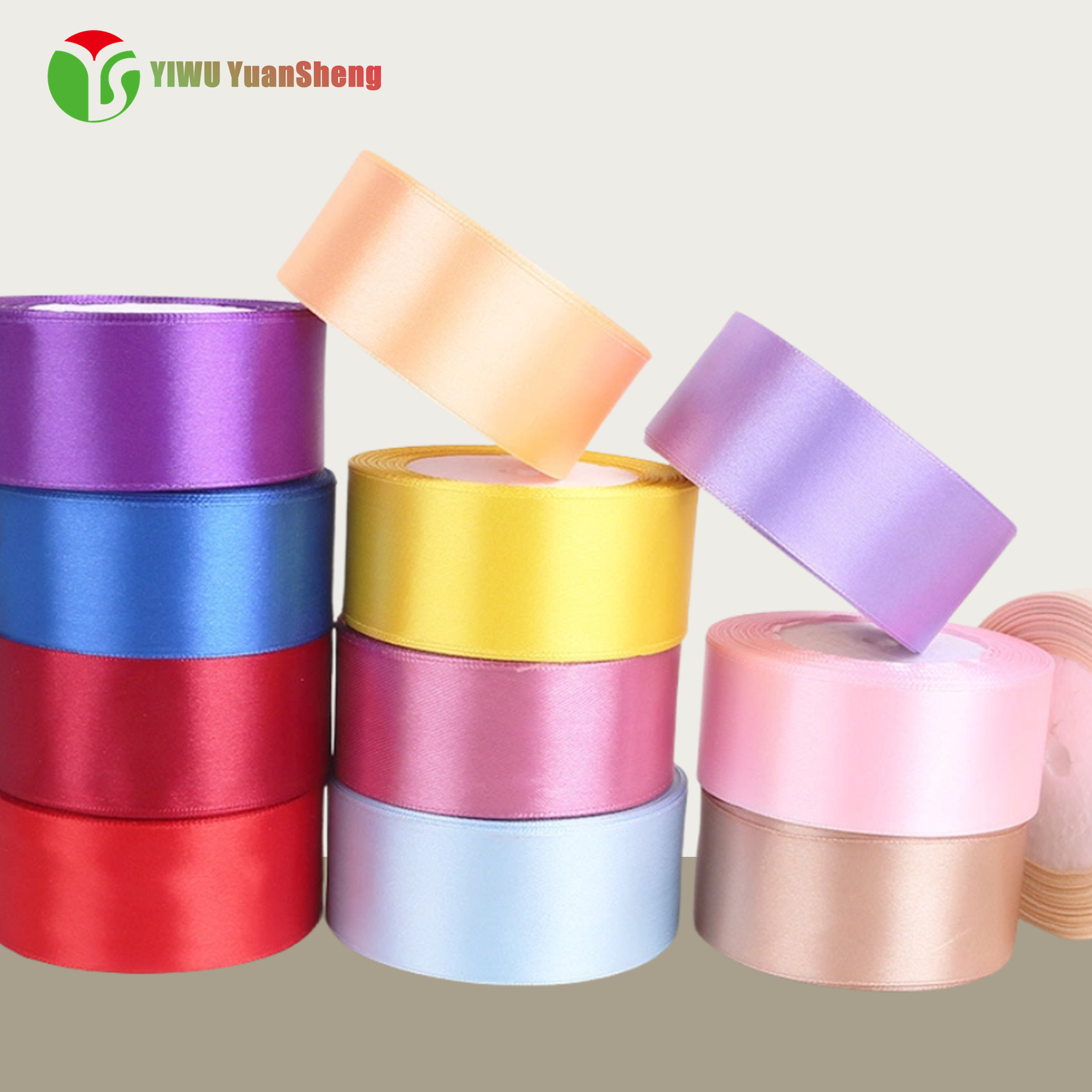 polyester solid color support satin 1.5inch(38mm)