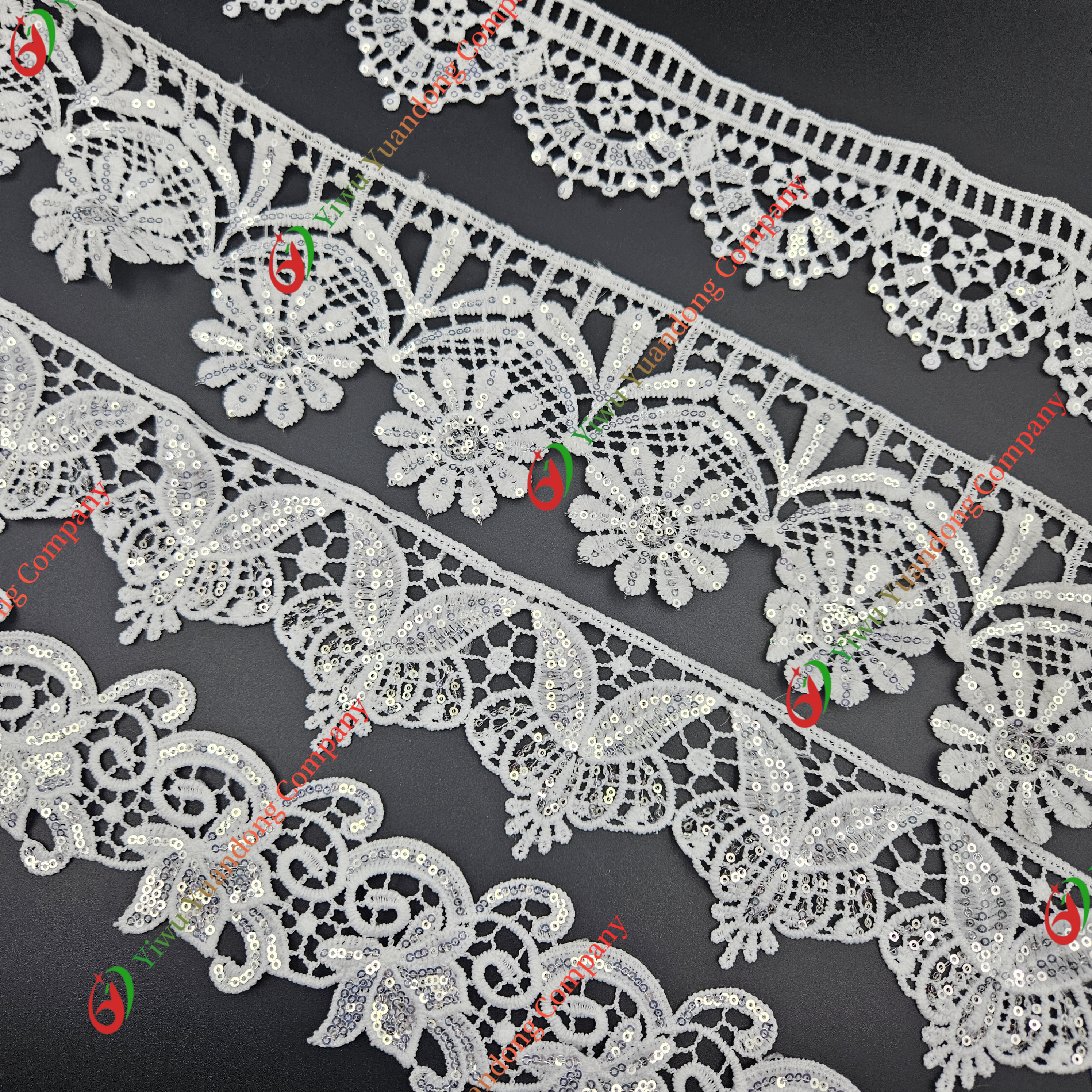 Sequined lace