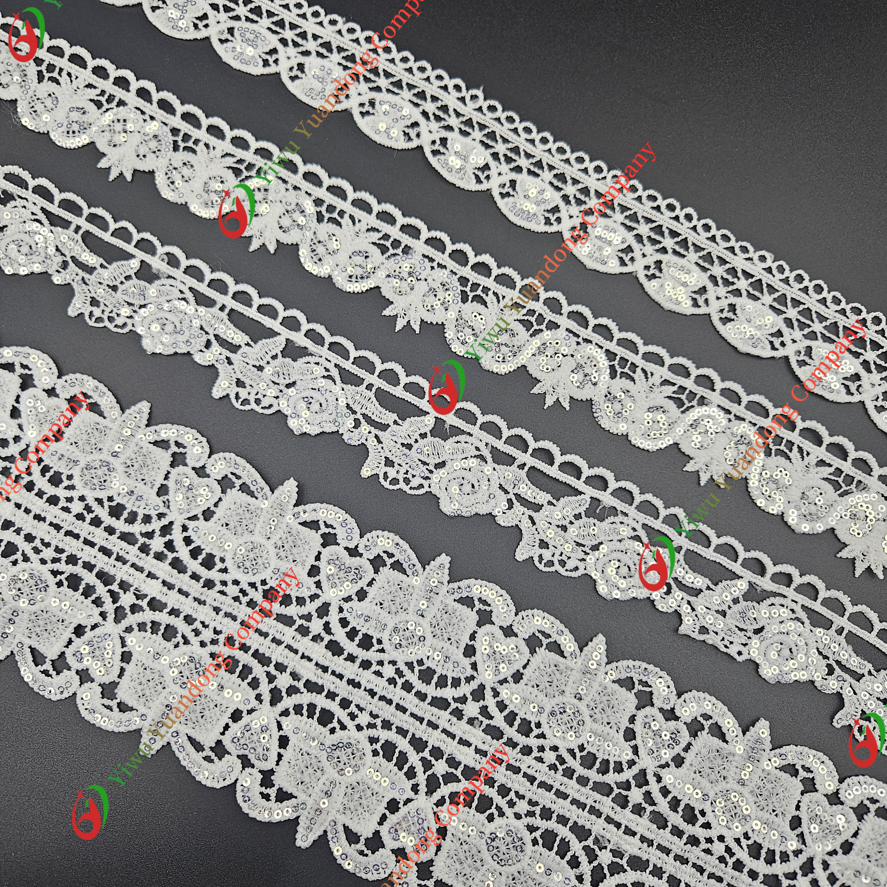 Sequined lace