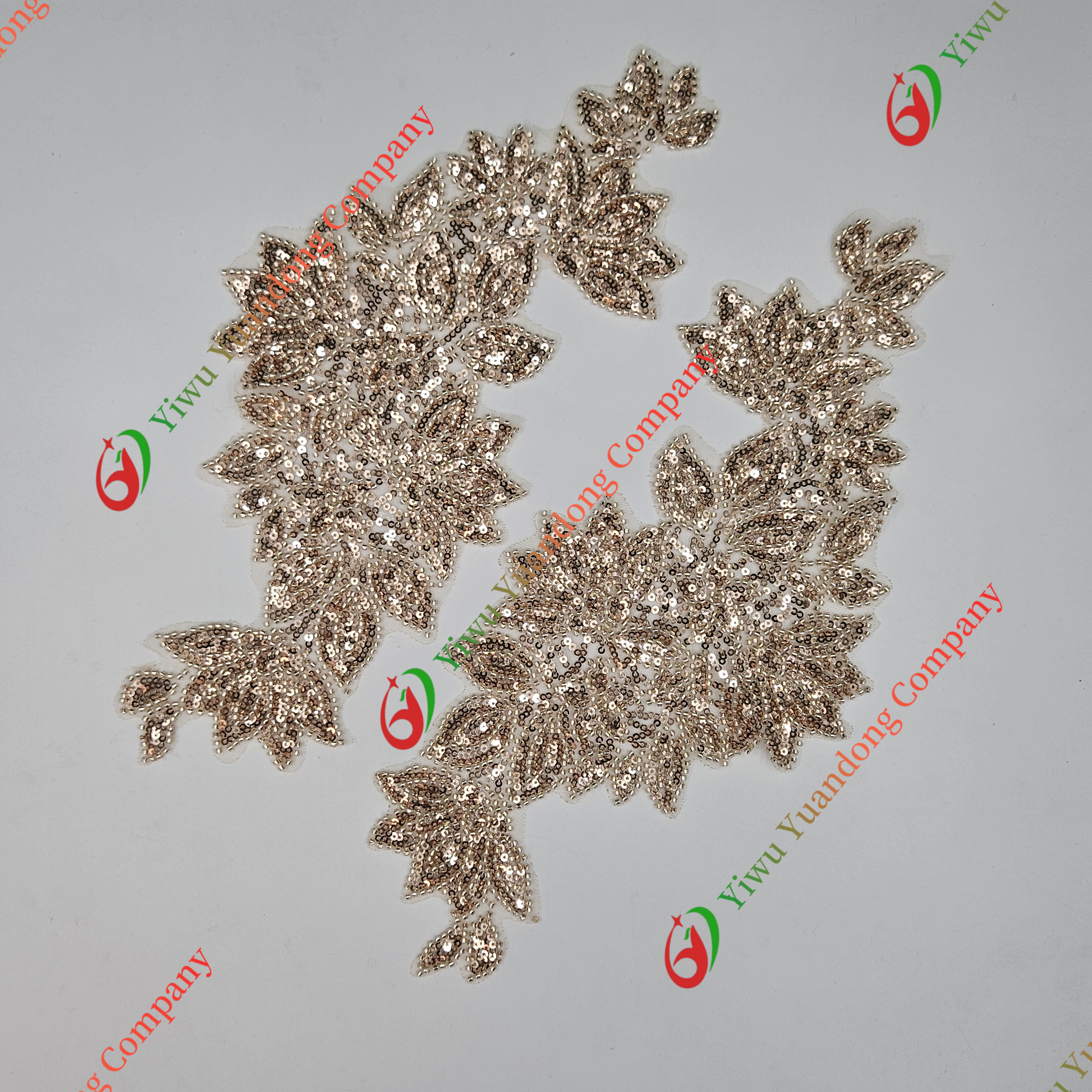 Glass bead mesh lace(pair) 