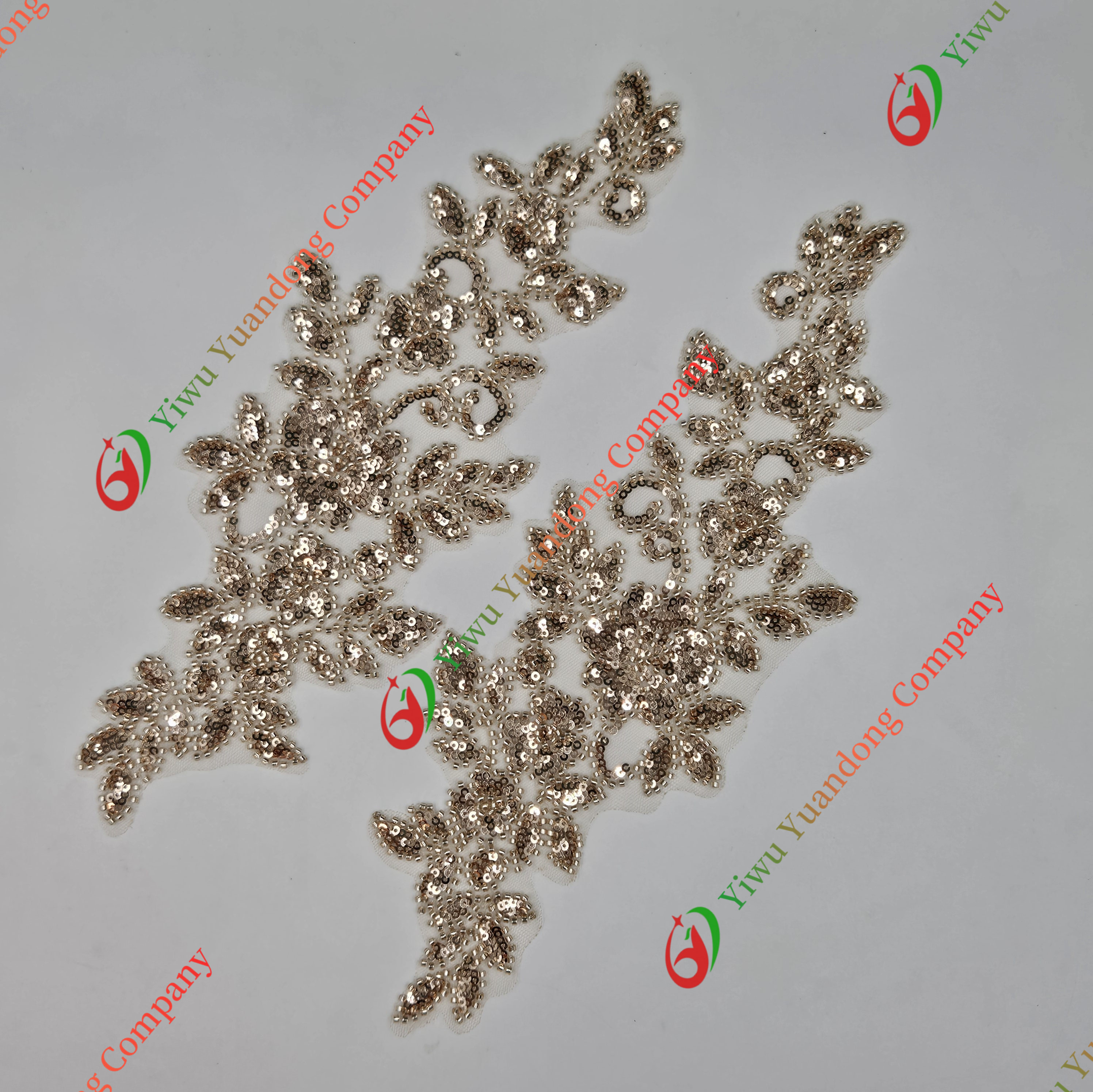 Glass bead mesh lace(pair) 