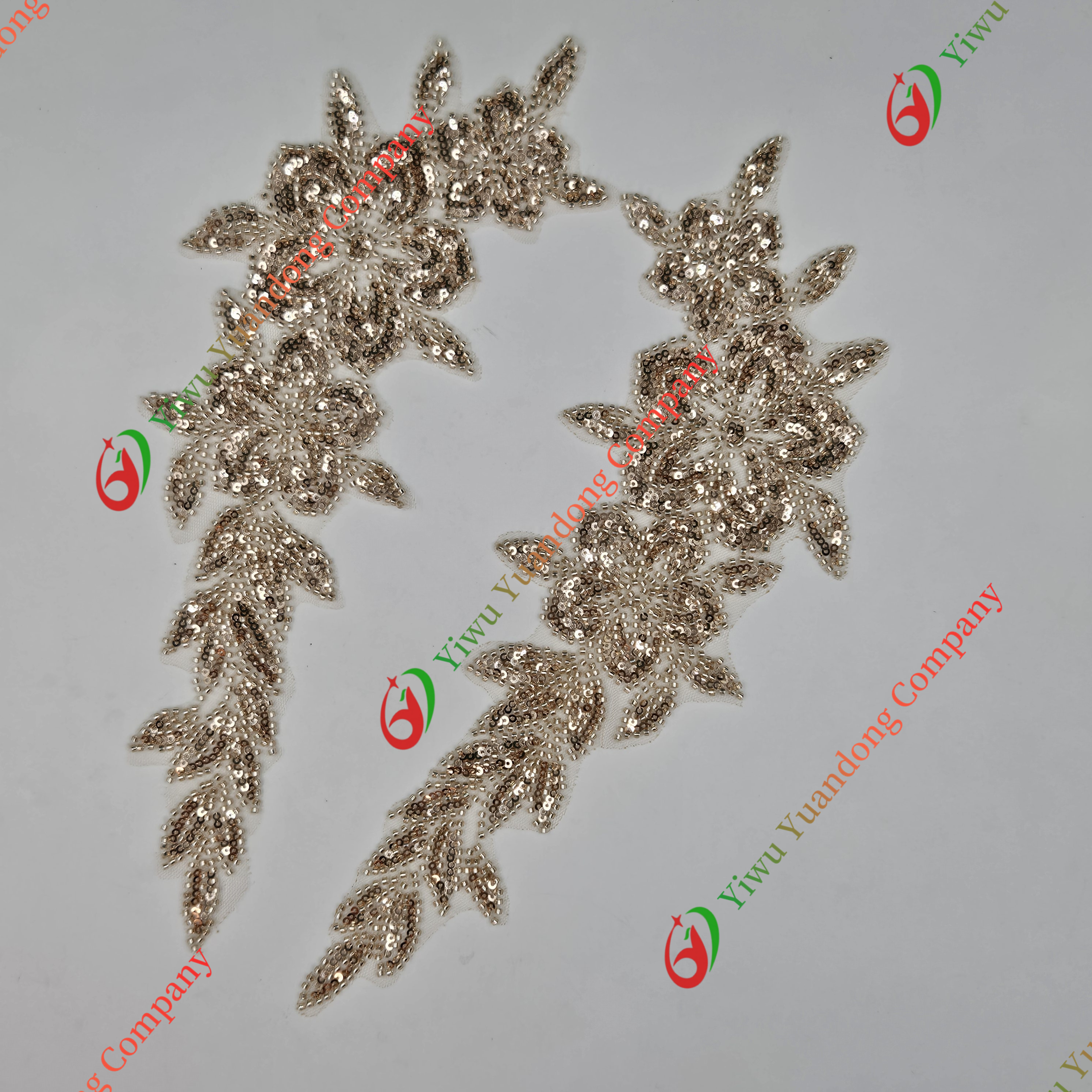 Glass bead mesh lace(pair) 