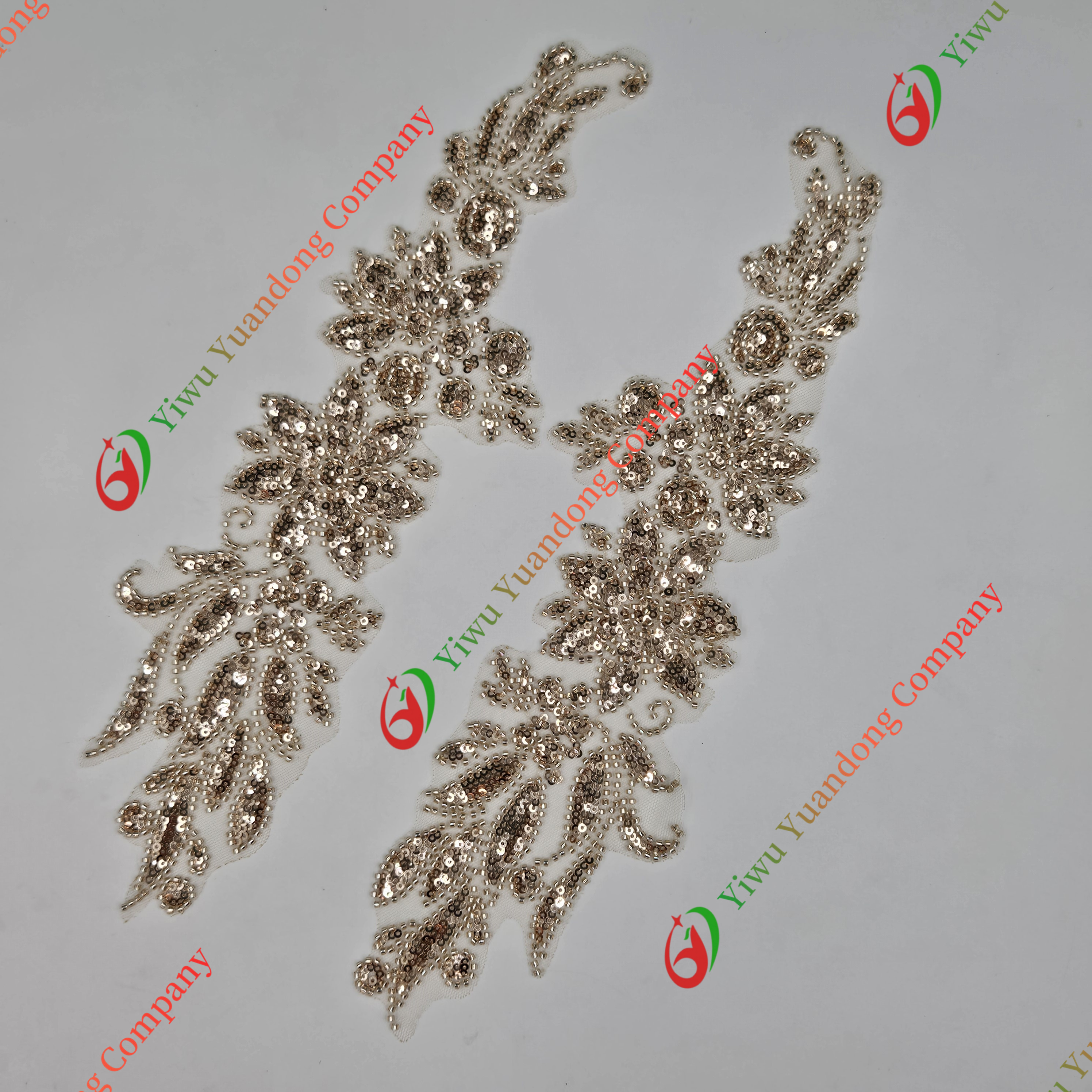 Glass bead mesh lace(pair) 