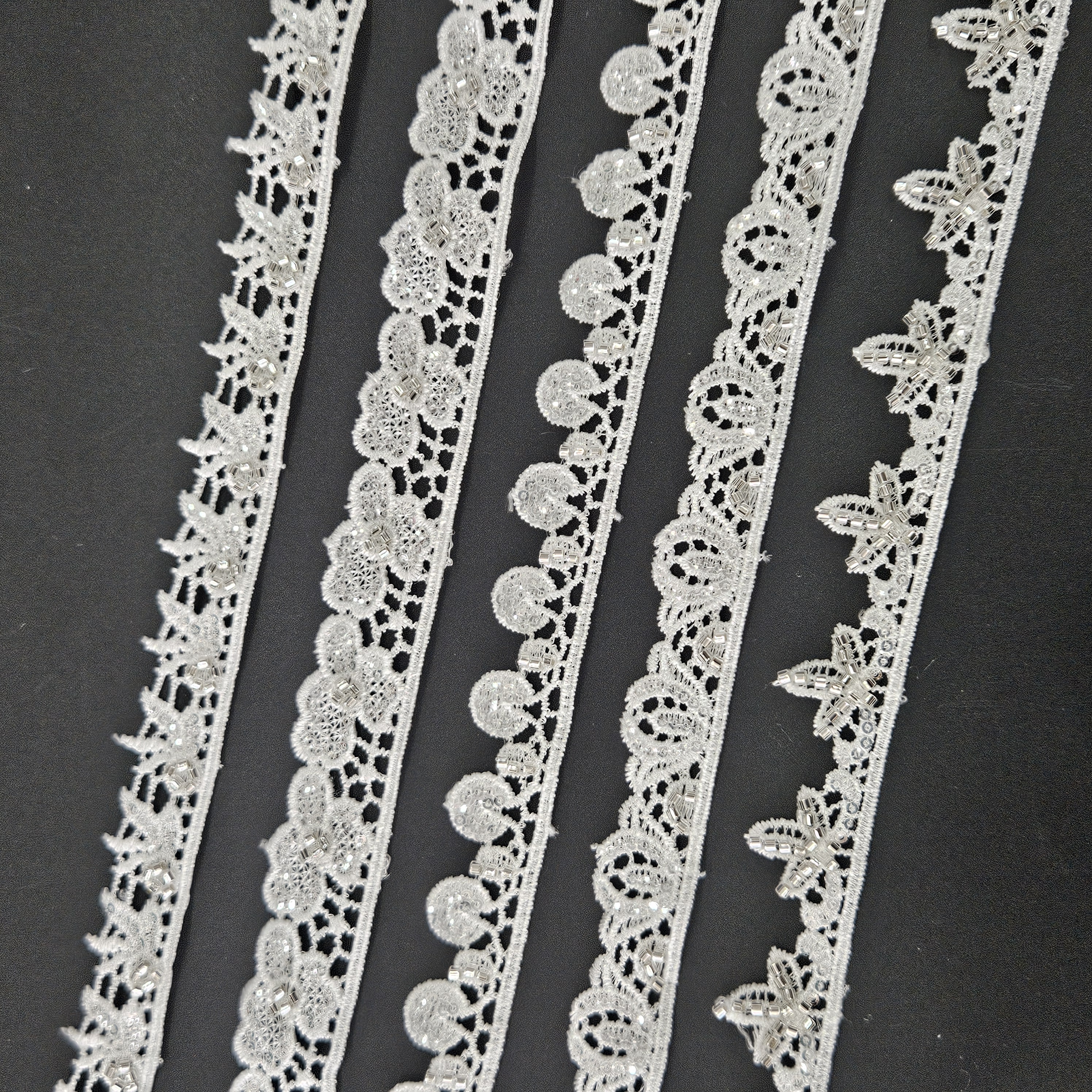 Sequin lace (with glass bead)