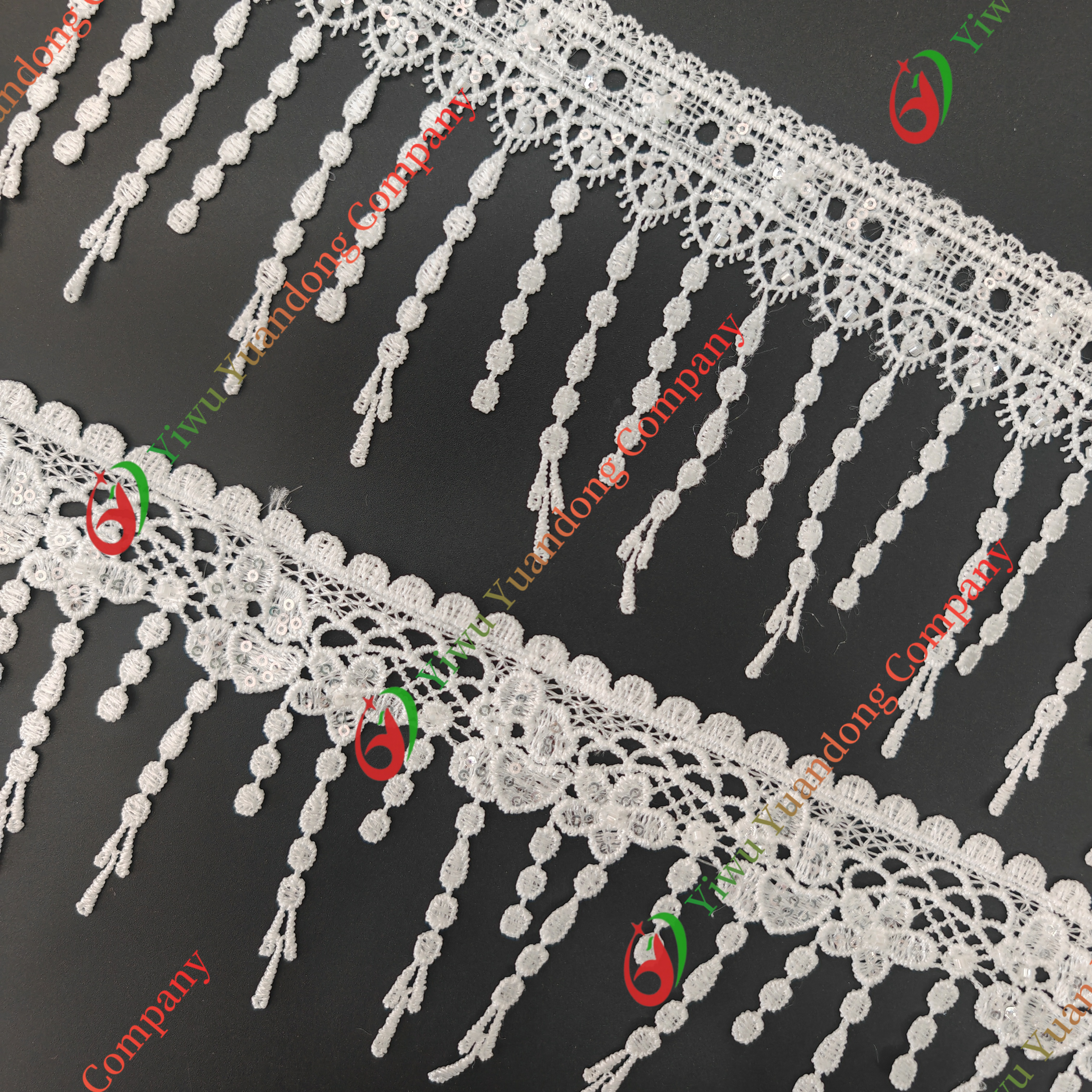 Sequins lace with diamond