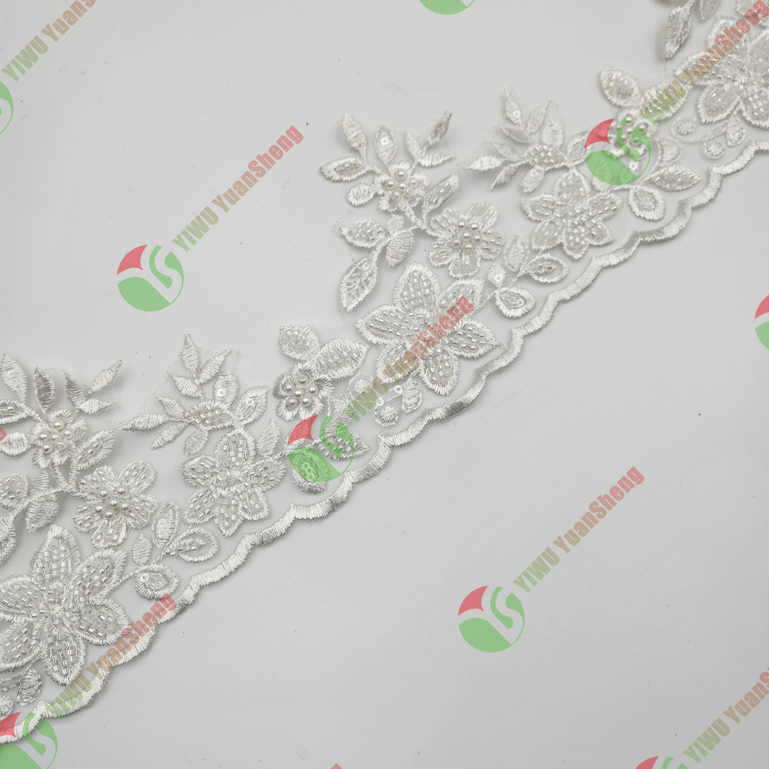 Glass bead mesh lace YS5001#