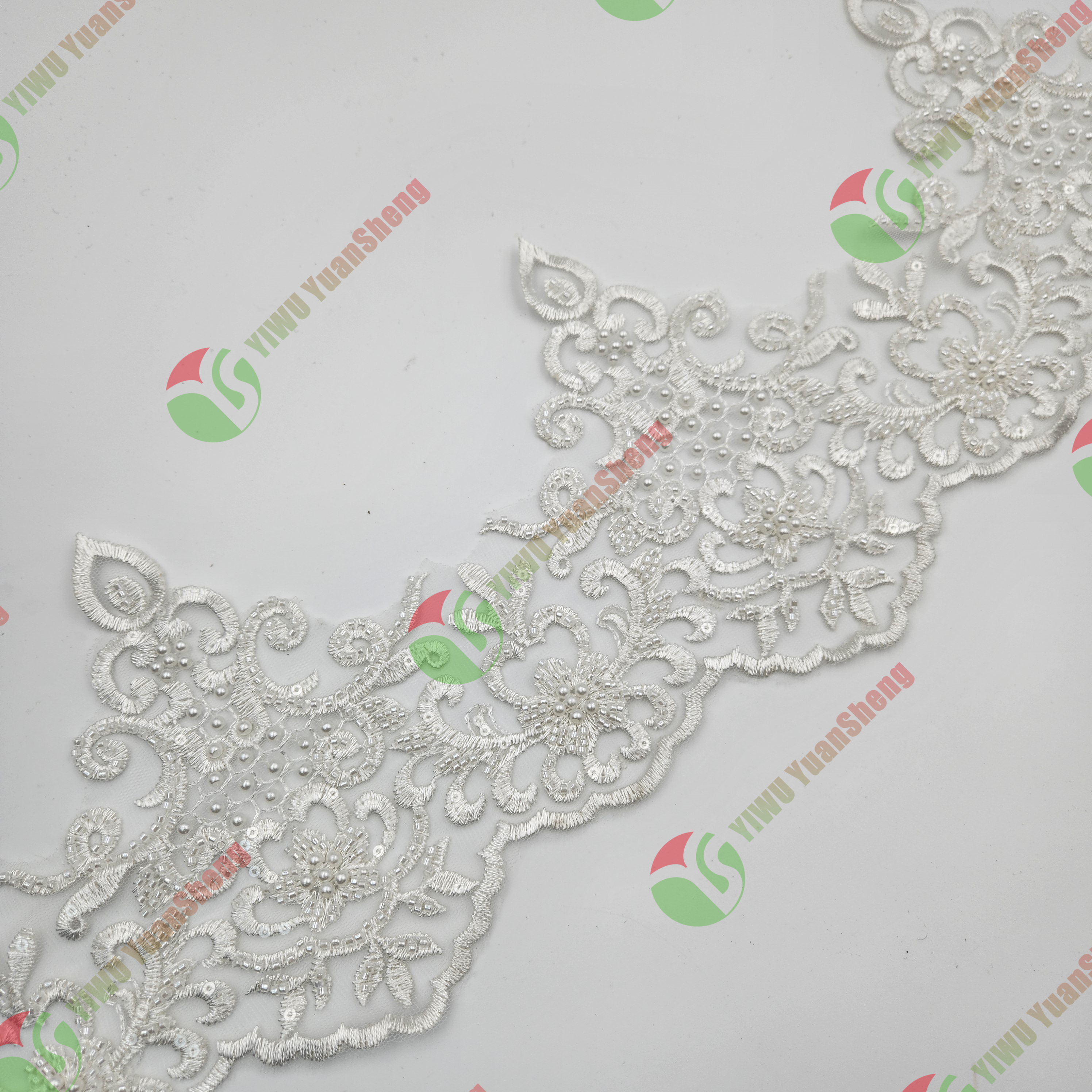 Glass bead mesh lace YS5005#