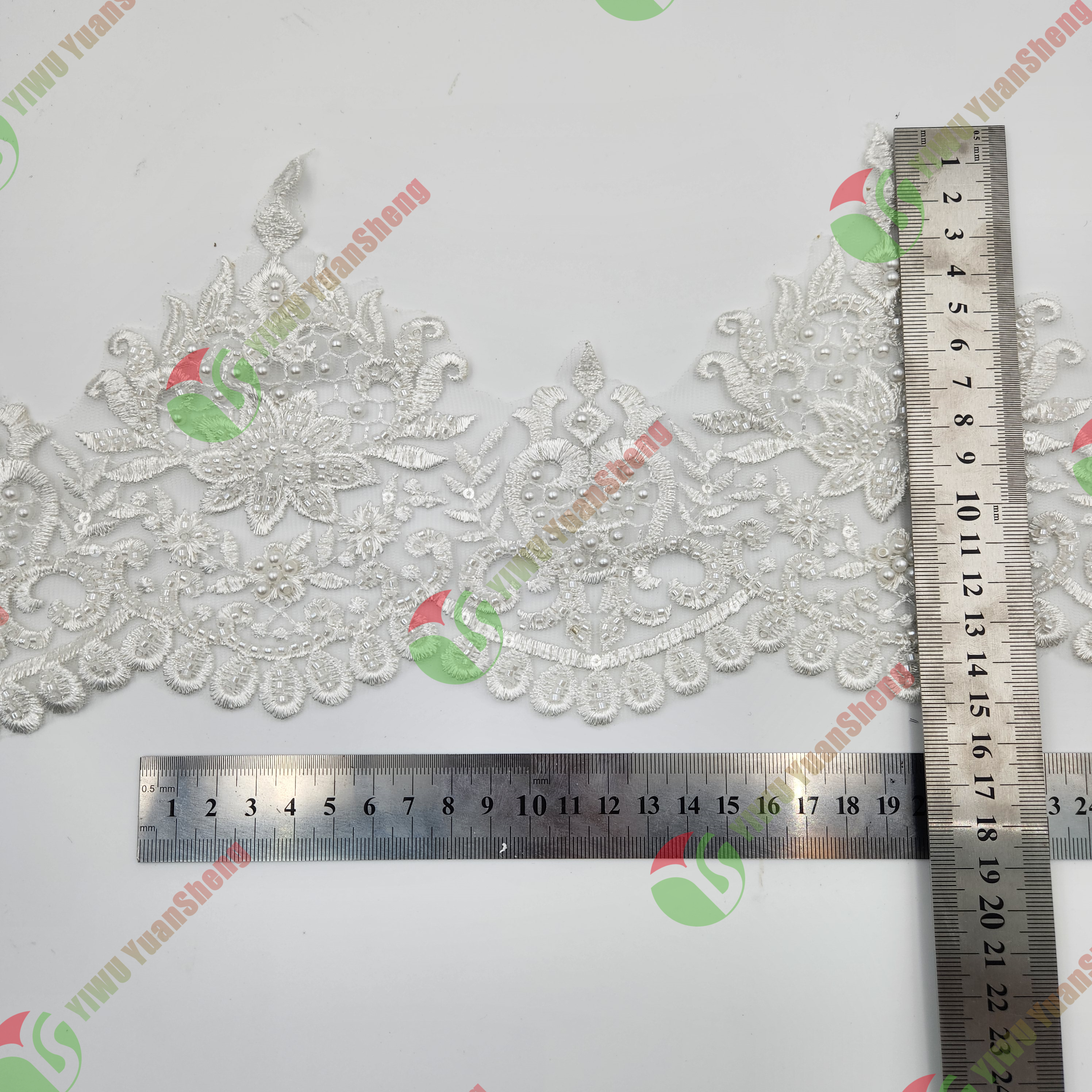 Glass bead mesh lace YS5007#