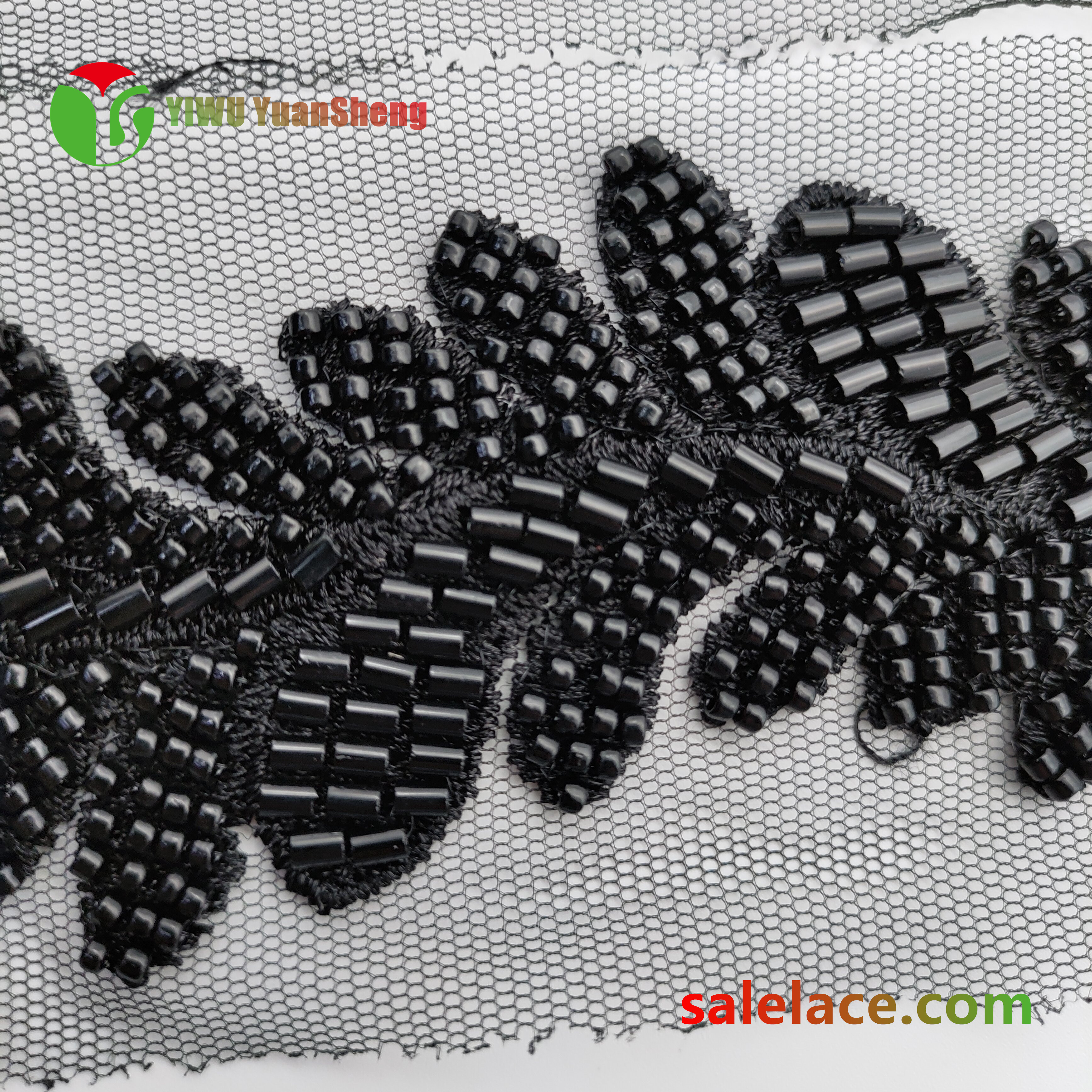Glass bead mesh lace YS4009#