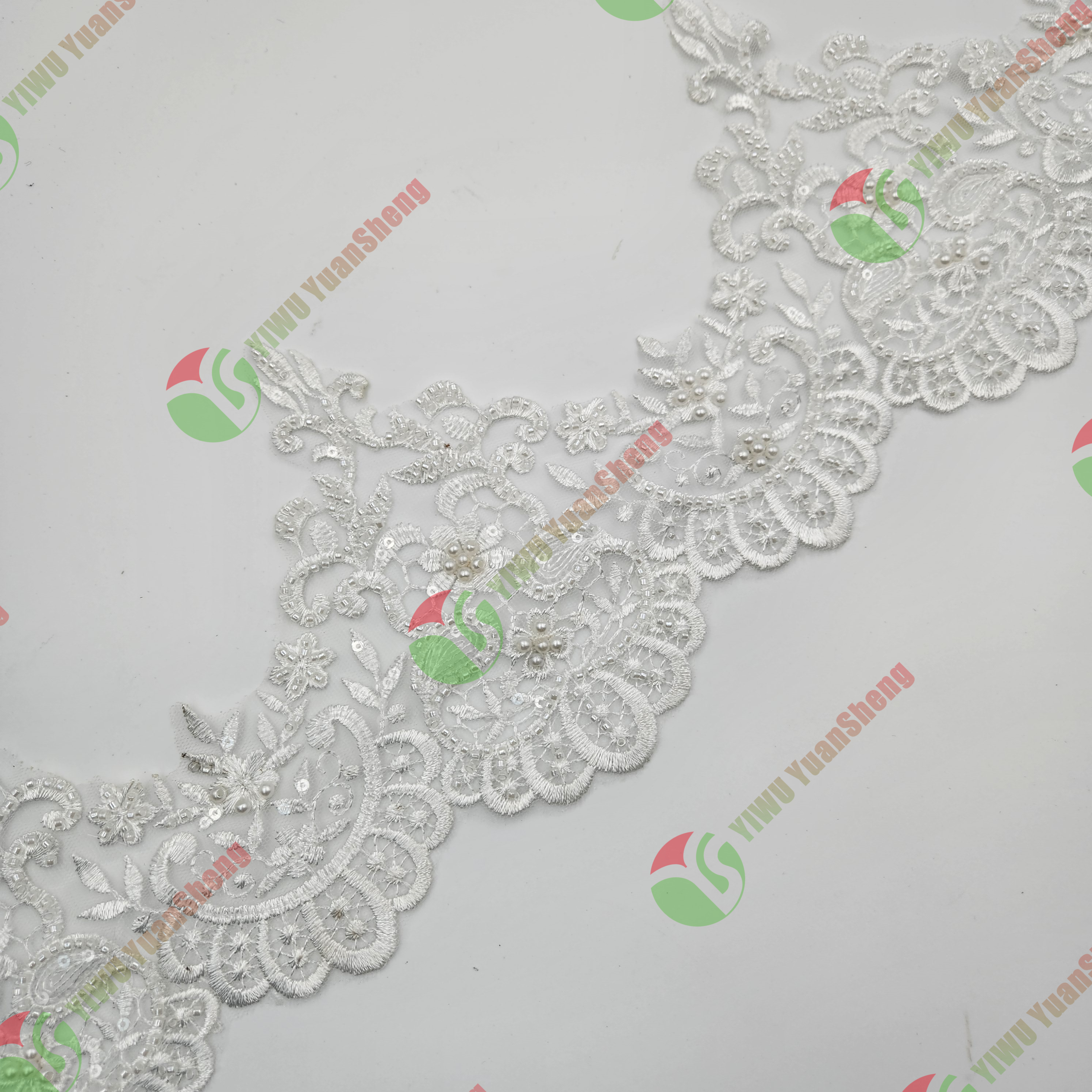 Glass bead mesh lace YS5011#
