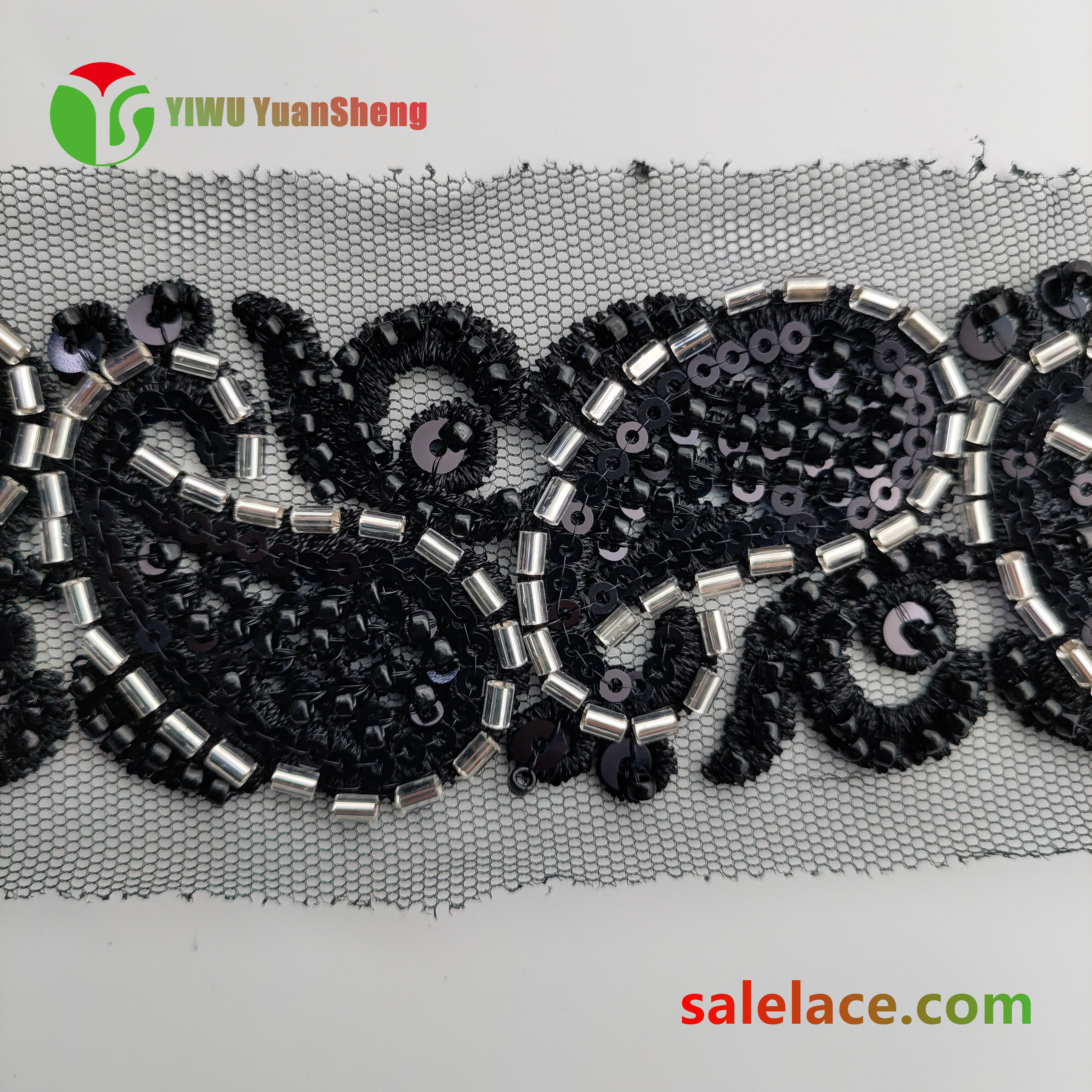 Glass bead mesh lace YS4060#