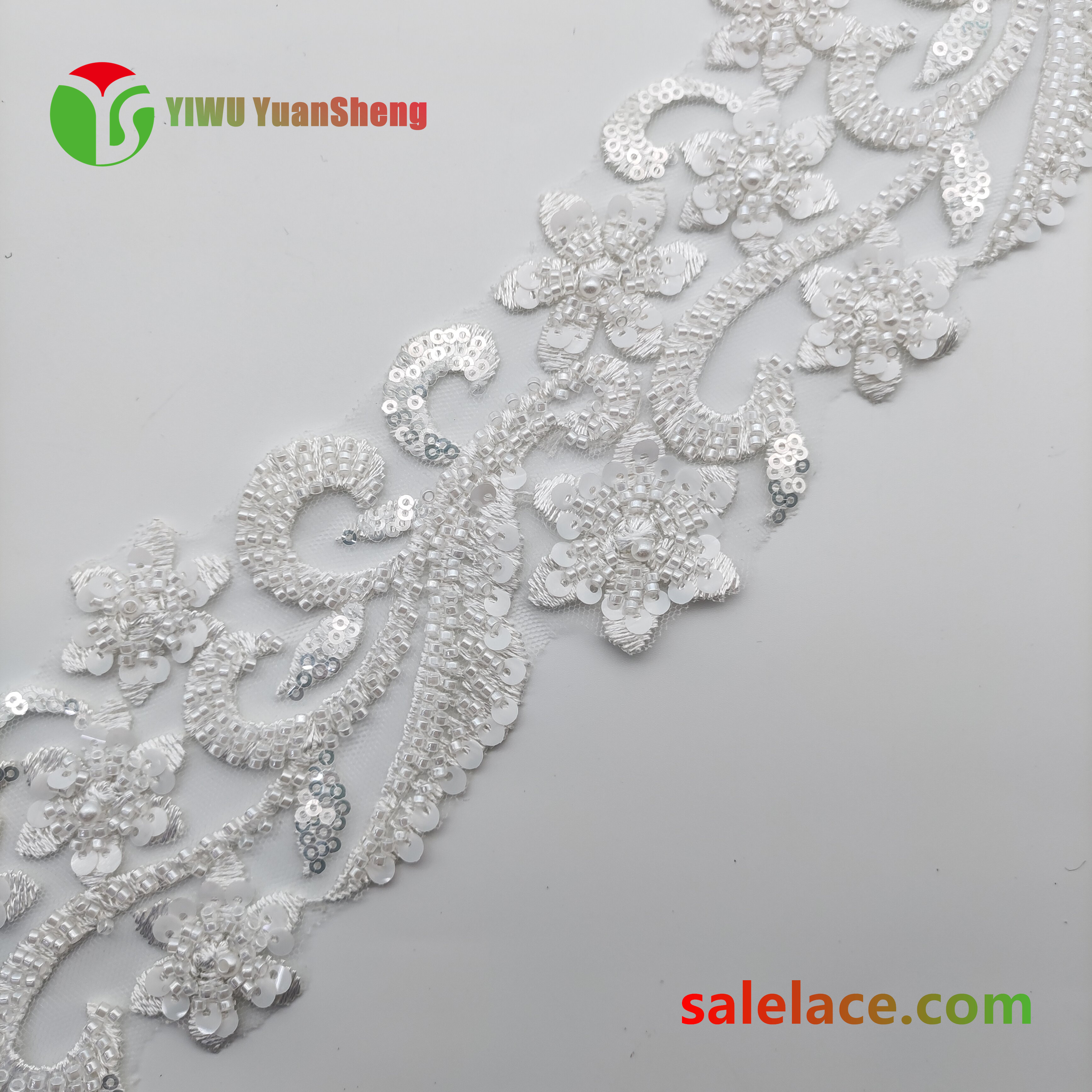 Glass bead mesh lace YS4110#