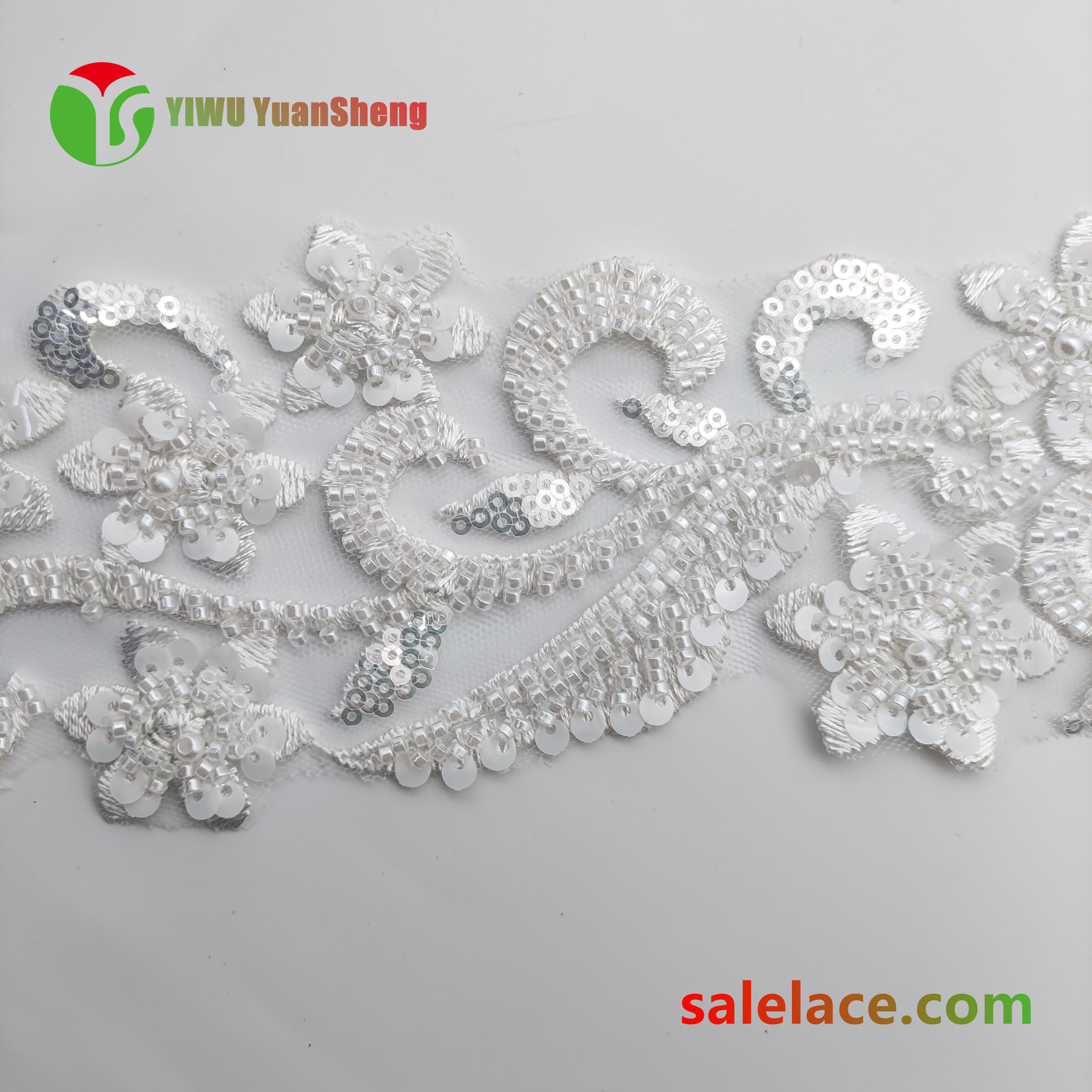 Glass bead mesh lace YS4110#