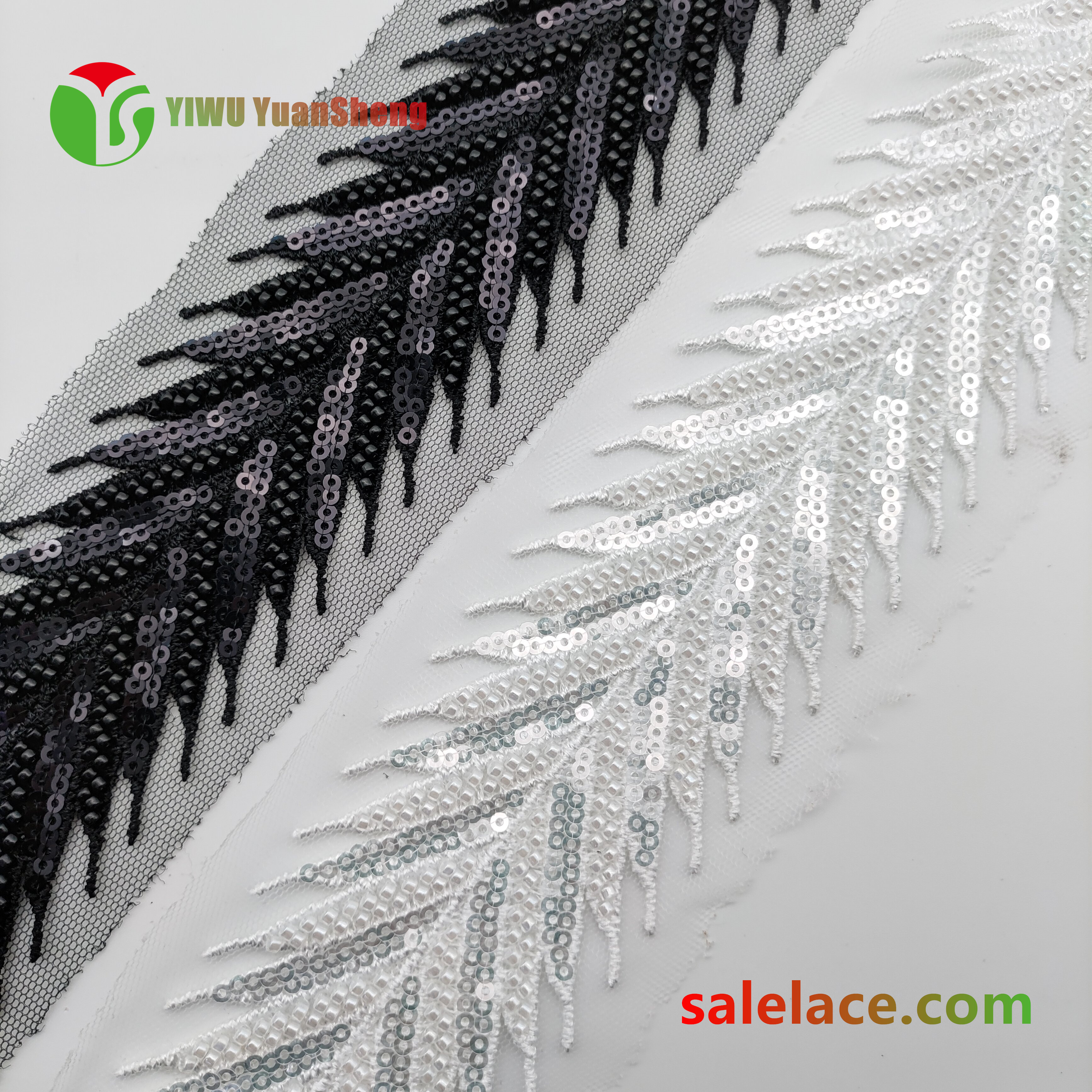 Glass bead mesh lace YS4205#