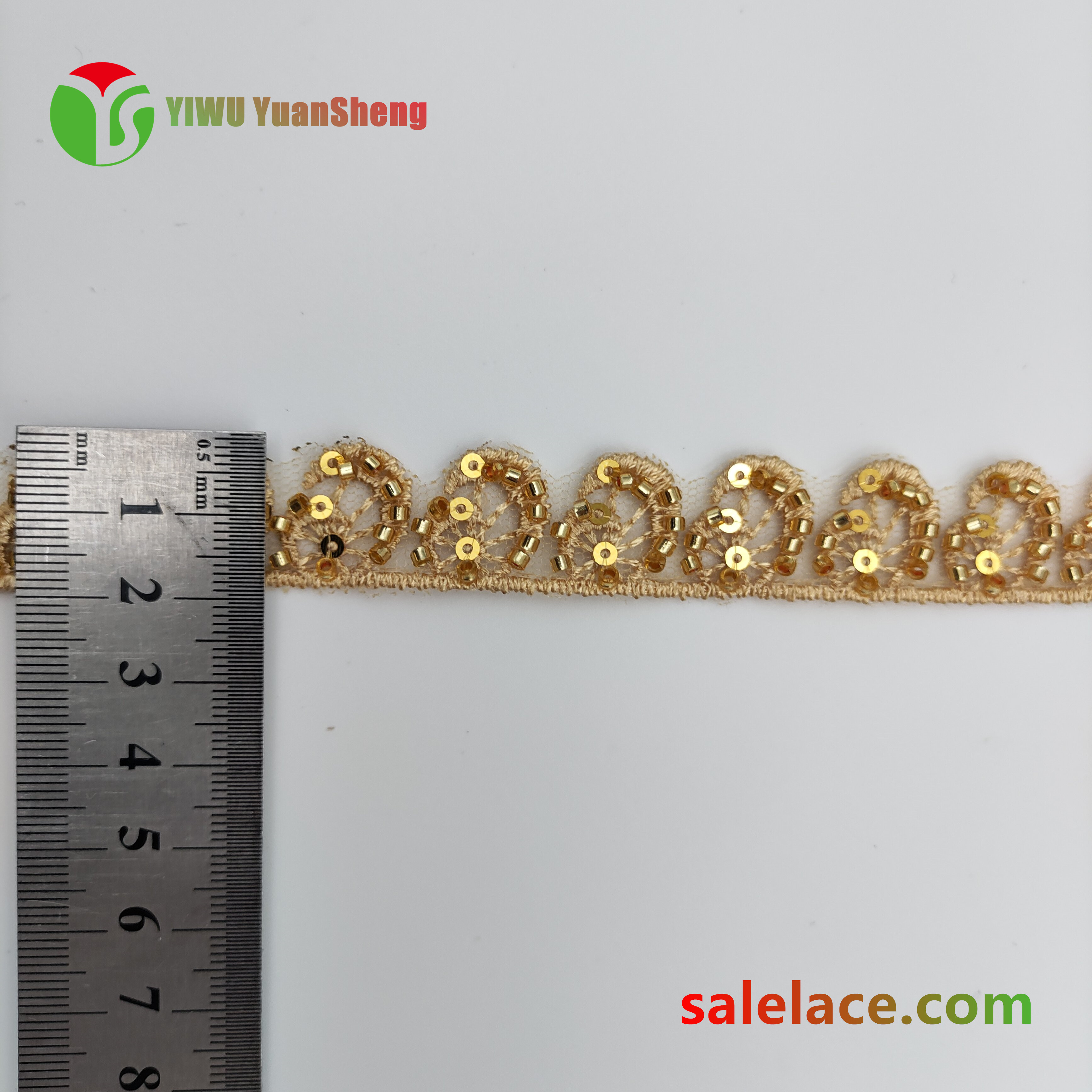 Glass bead mesh lace YS4315#