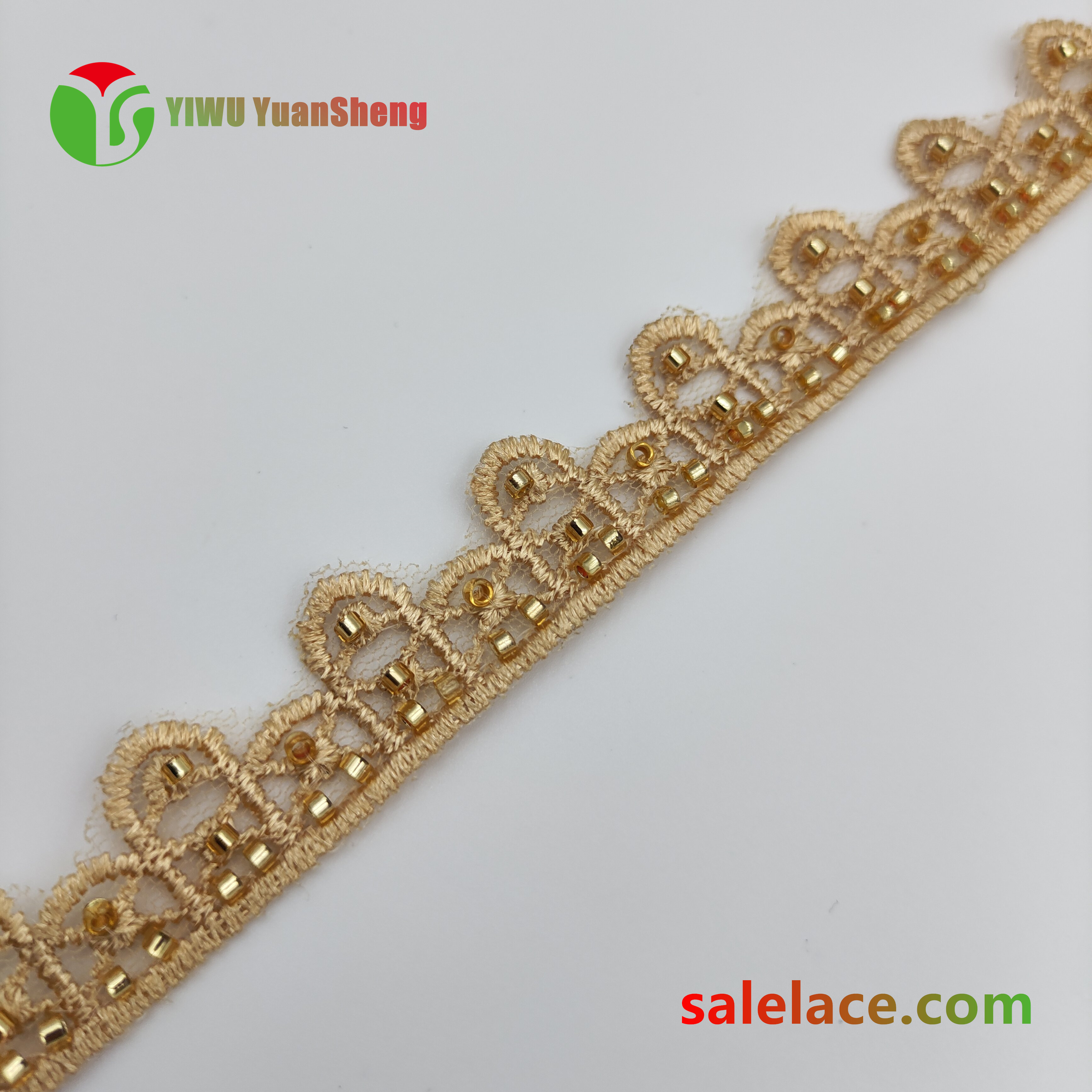 Glass bead mesh lace YS4319#