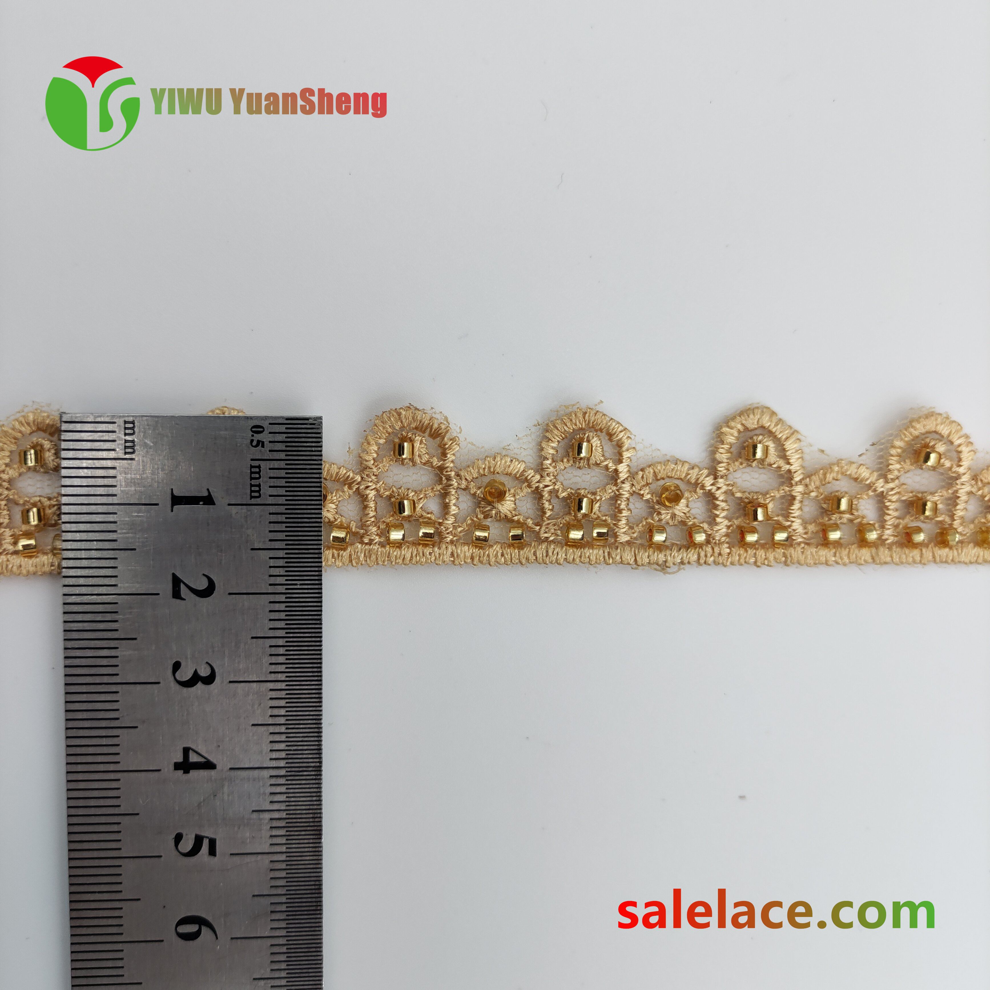 Glass bead mesh lace YS4319#