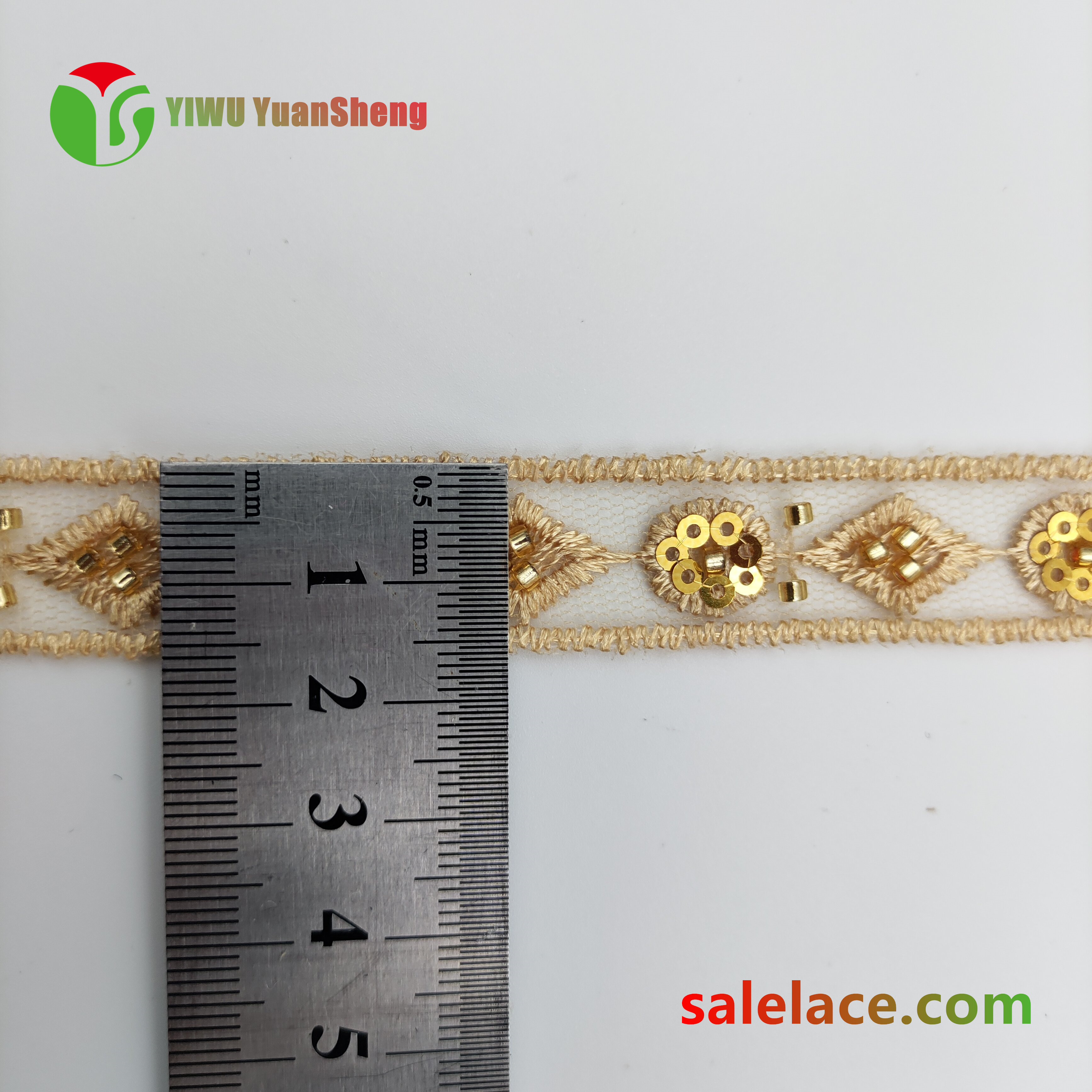 Glass bead mesh lace YS4319#