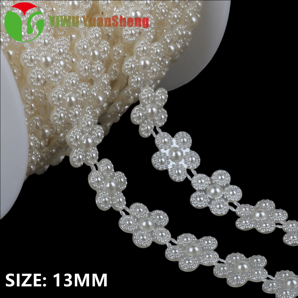 Perla Inyectada 6mm Blanca Ab Deco Souvenir Ropa X 30 Metros